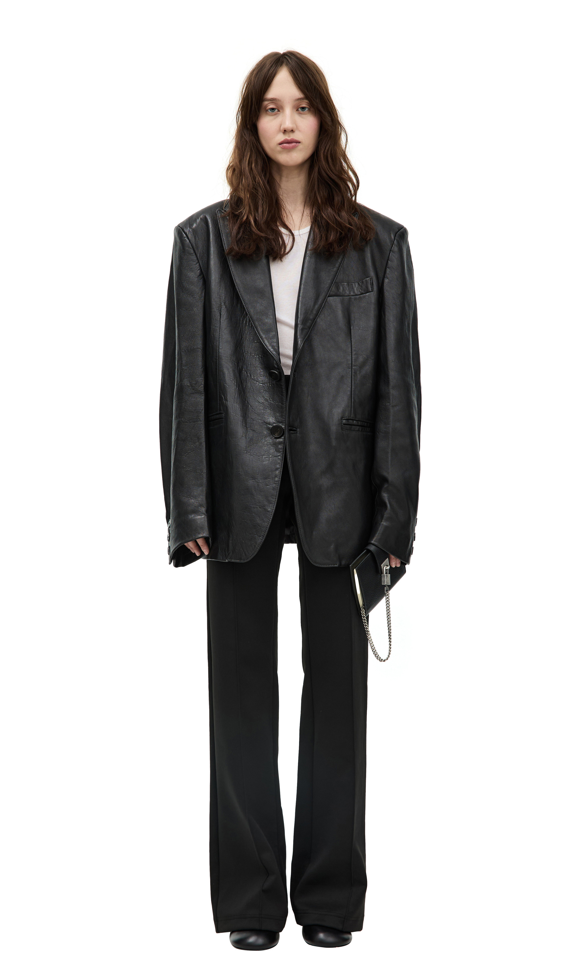 Enfants Riches Déprimés Single-breasted leather jacket