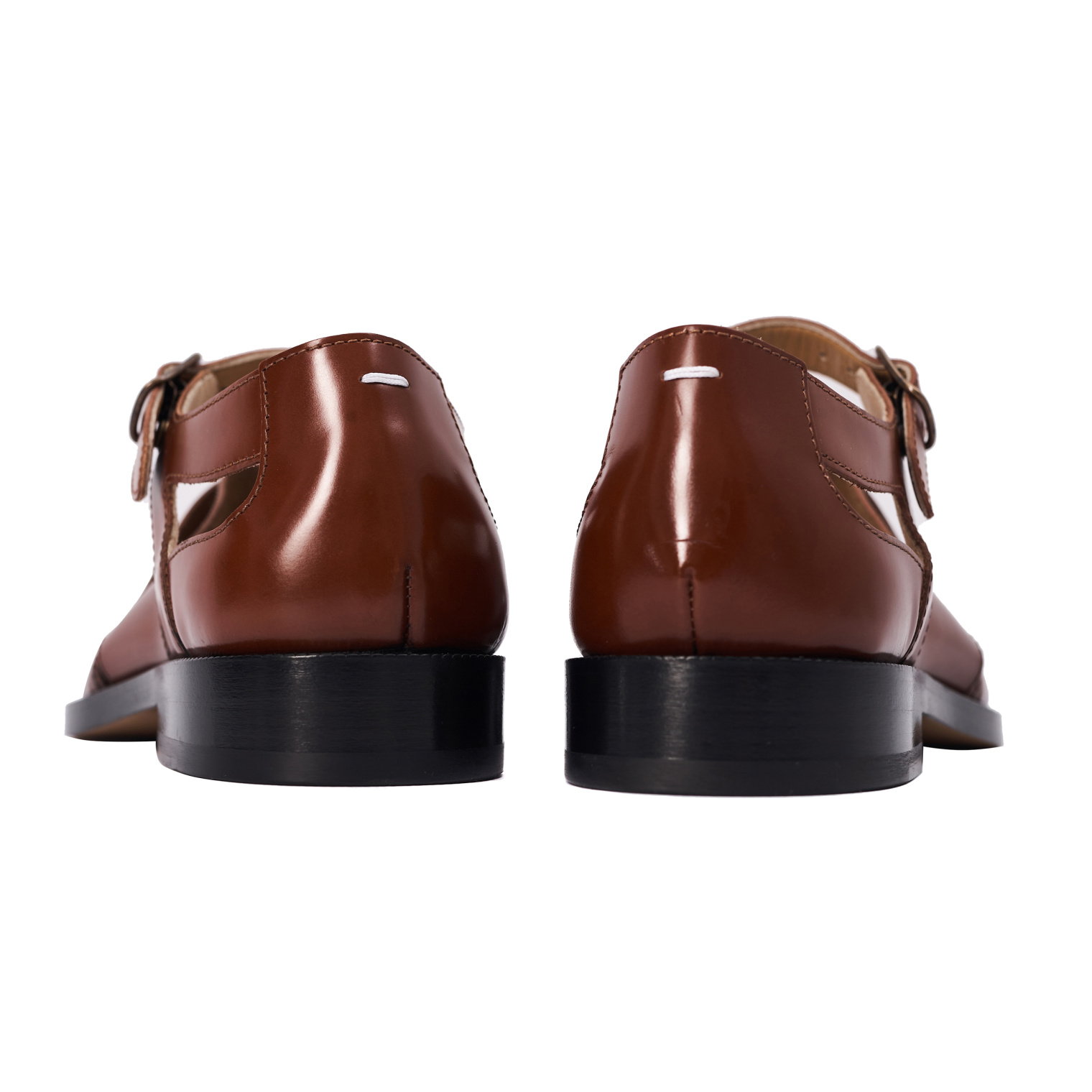 Maison Margiela Brown Leather Tabi Sandals