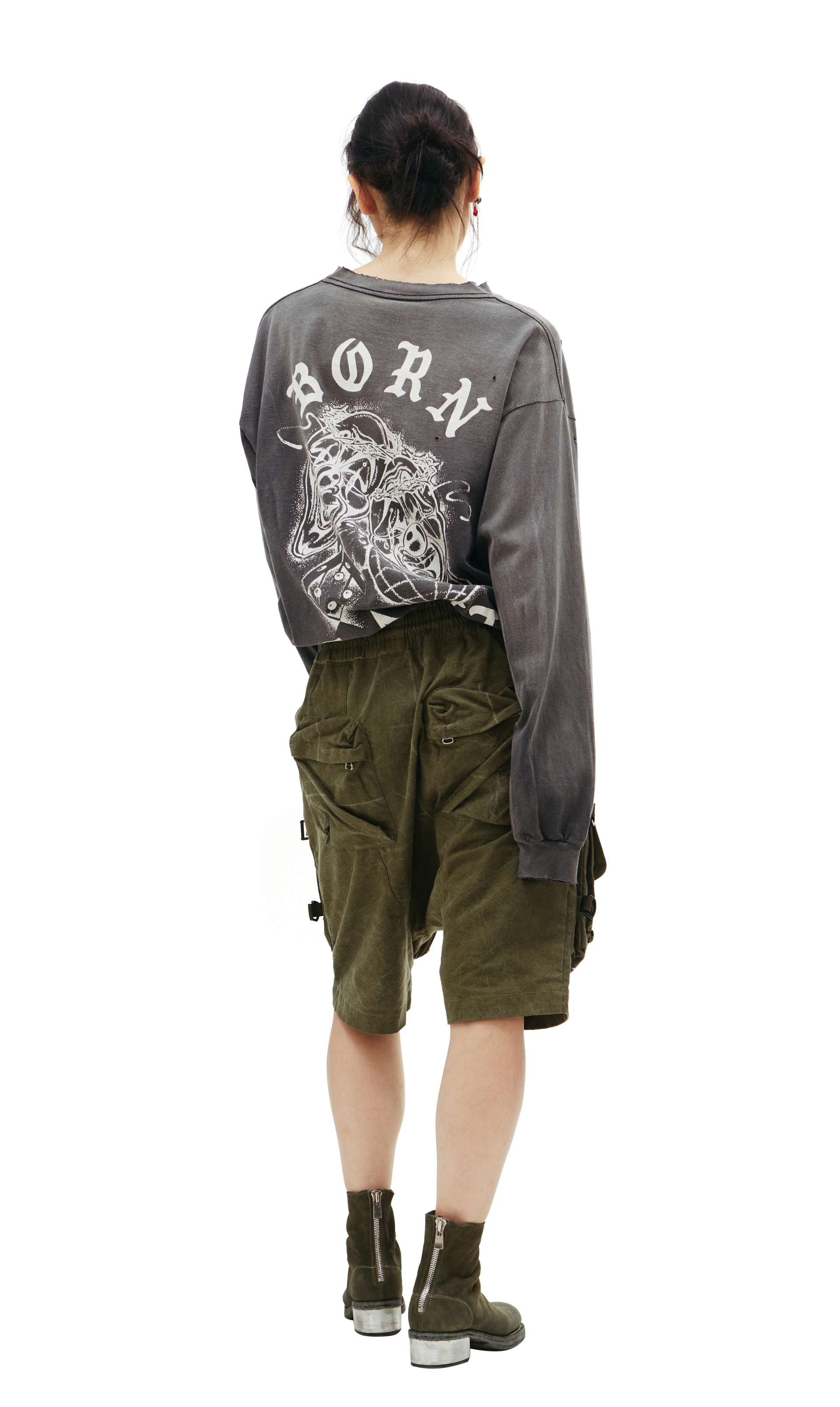Readymade Camouflage cotton shorts