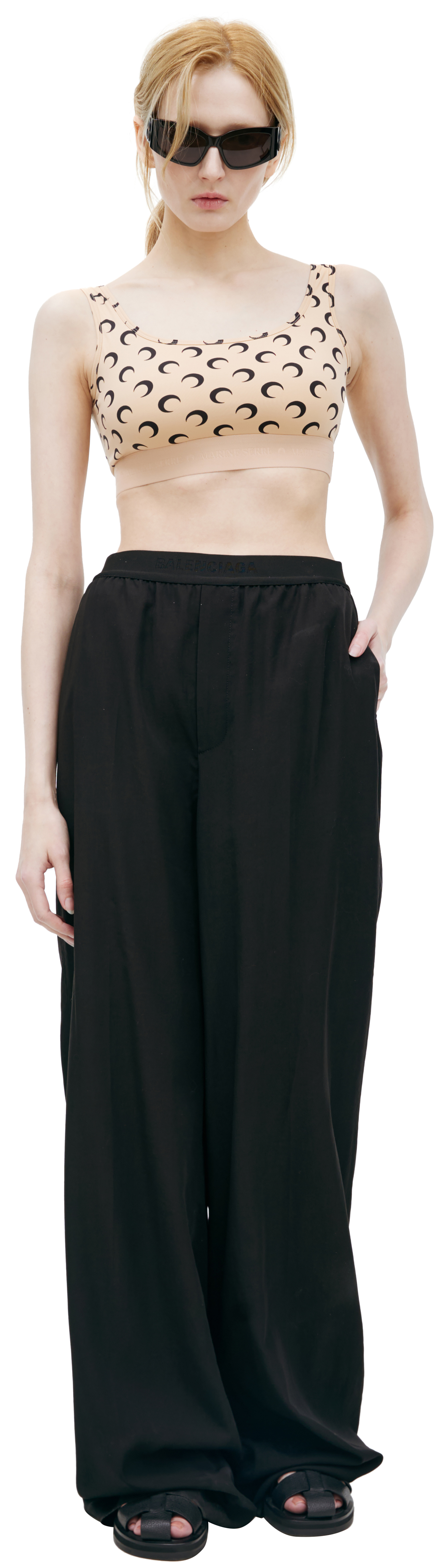 Balenciaga Black lyocell trousers