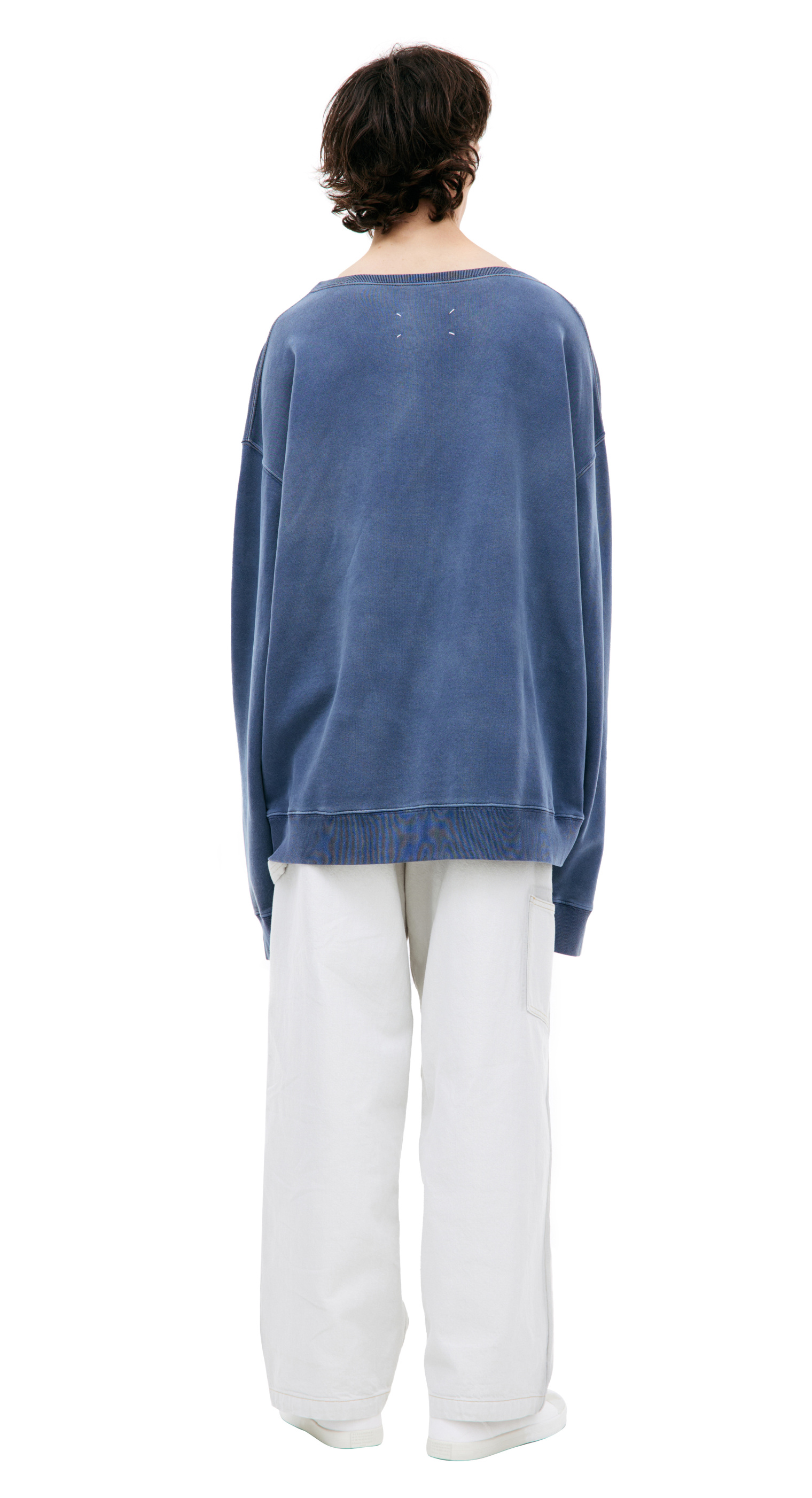 Maison Margiela Blue patch sweatshirt