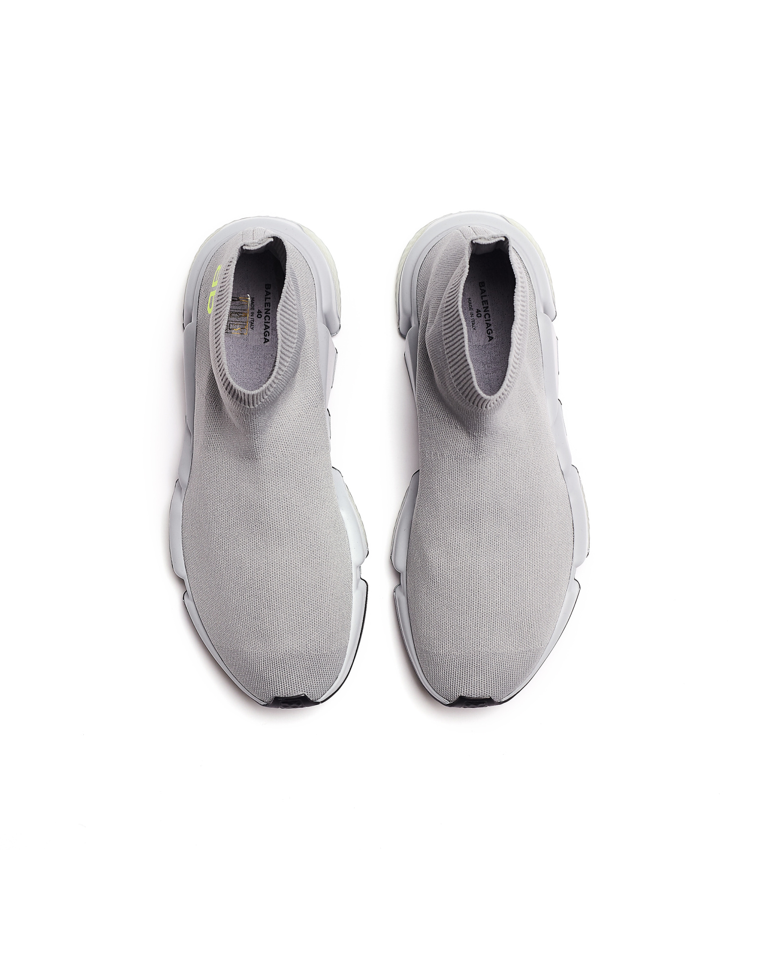 Balenciaga Speed Trainer Grey \'BB\' Sneakers