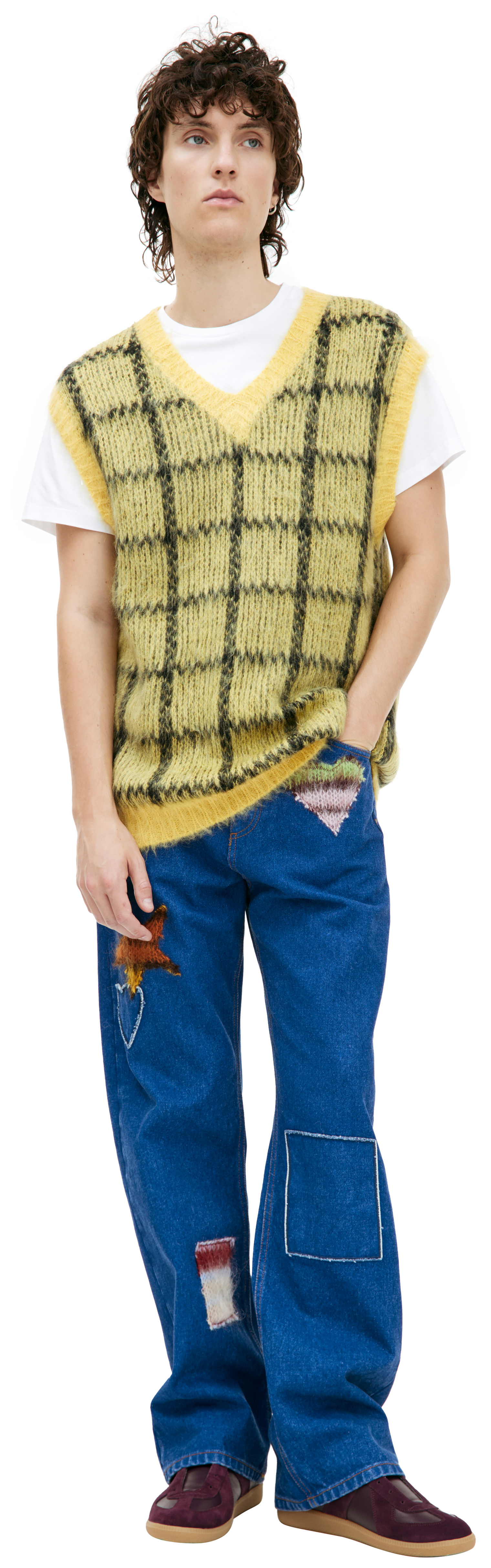 Marni Oversize plaid vest