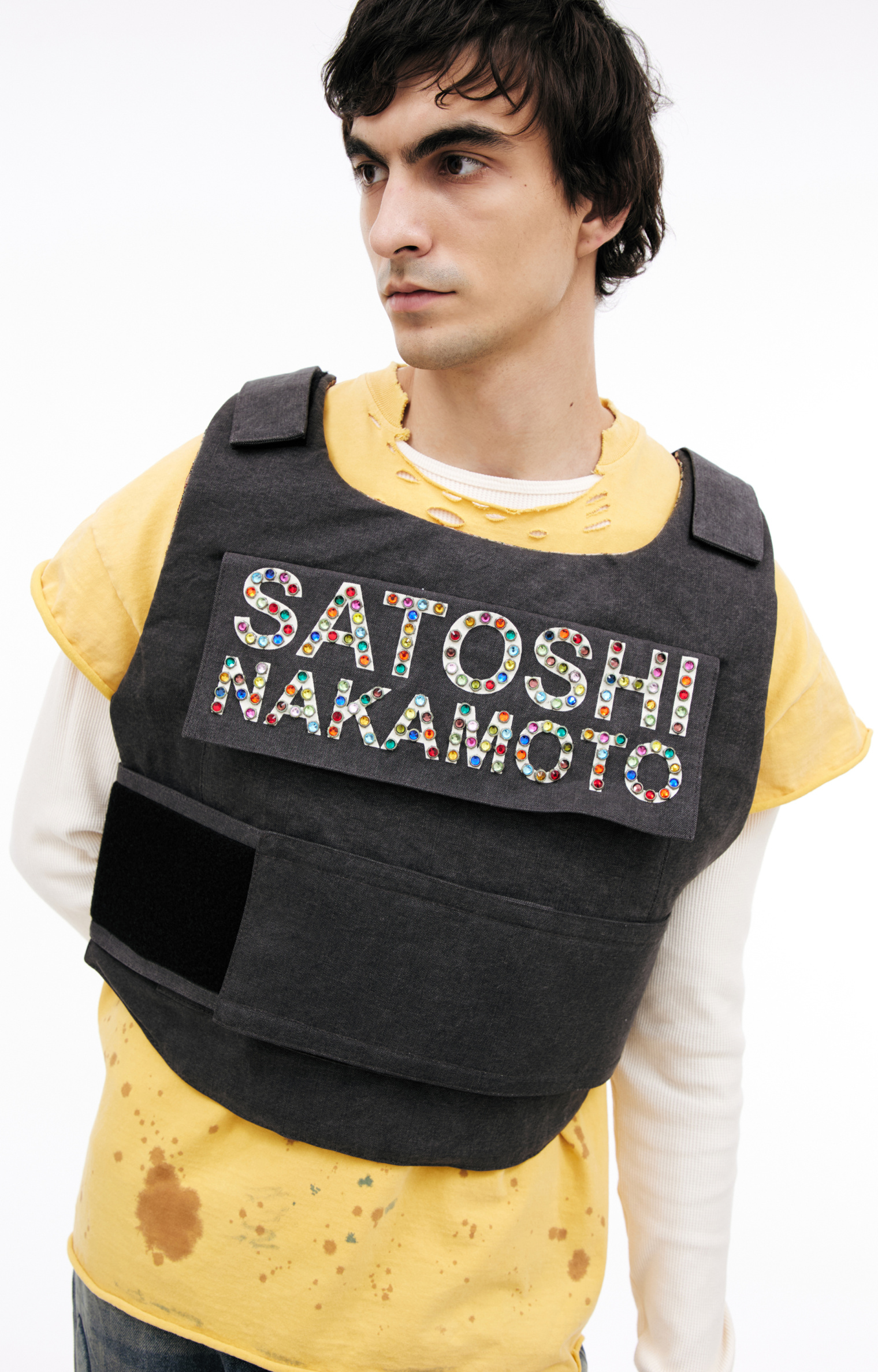 Satoshi Nakamoto Vest with crystal logo