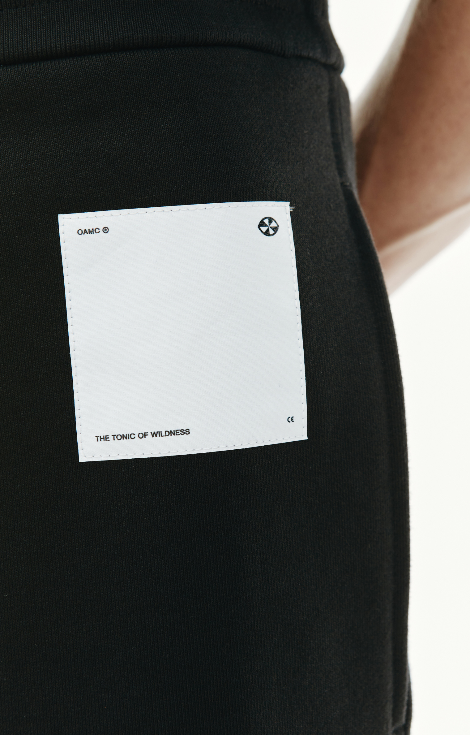 OAMC Black Patched Shorts