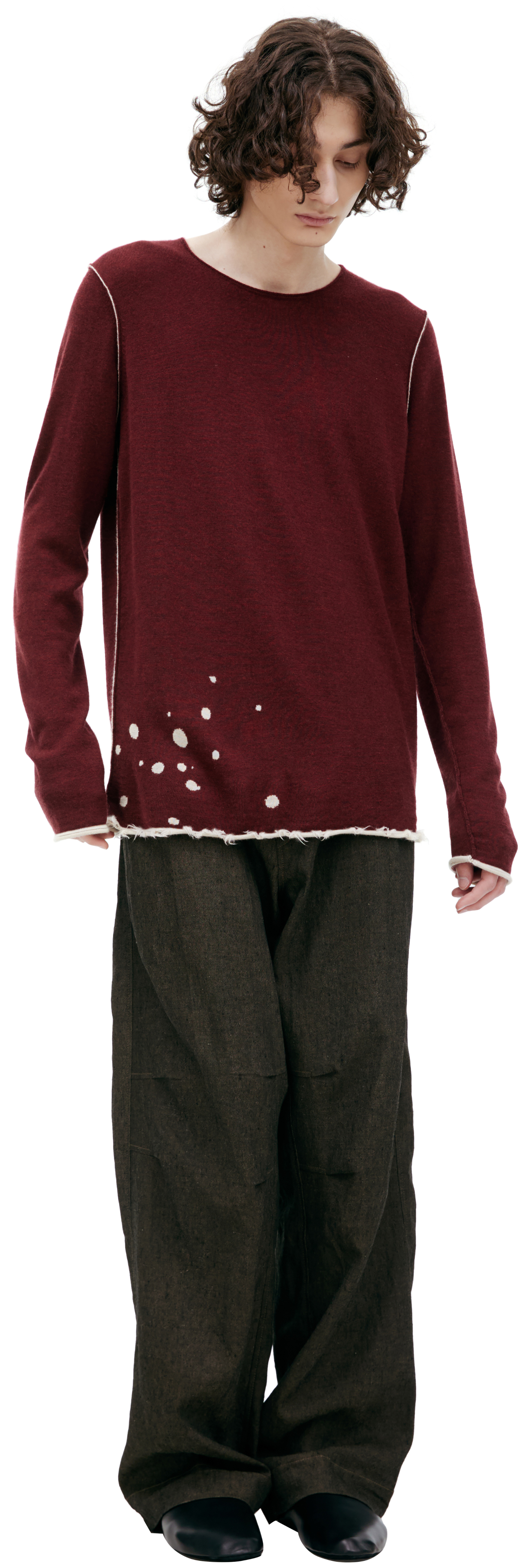 Ziggy Chen Paint effect sweater