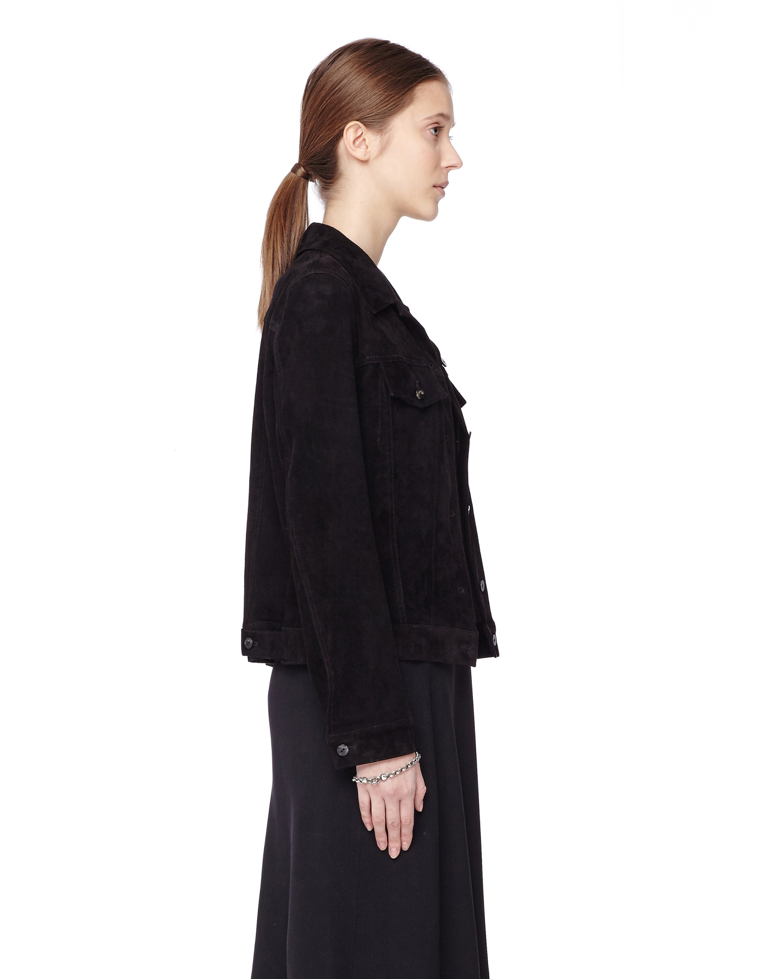 The Row Coltra suede jacket