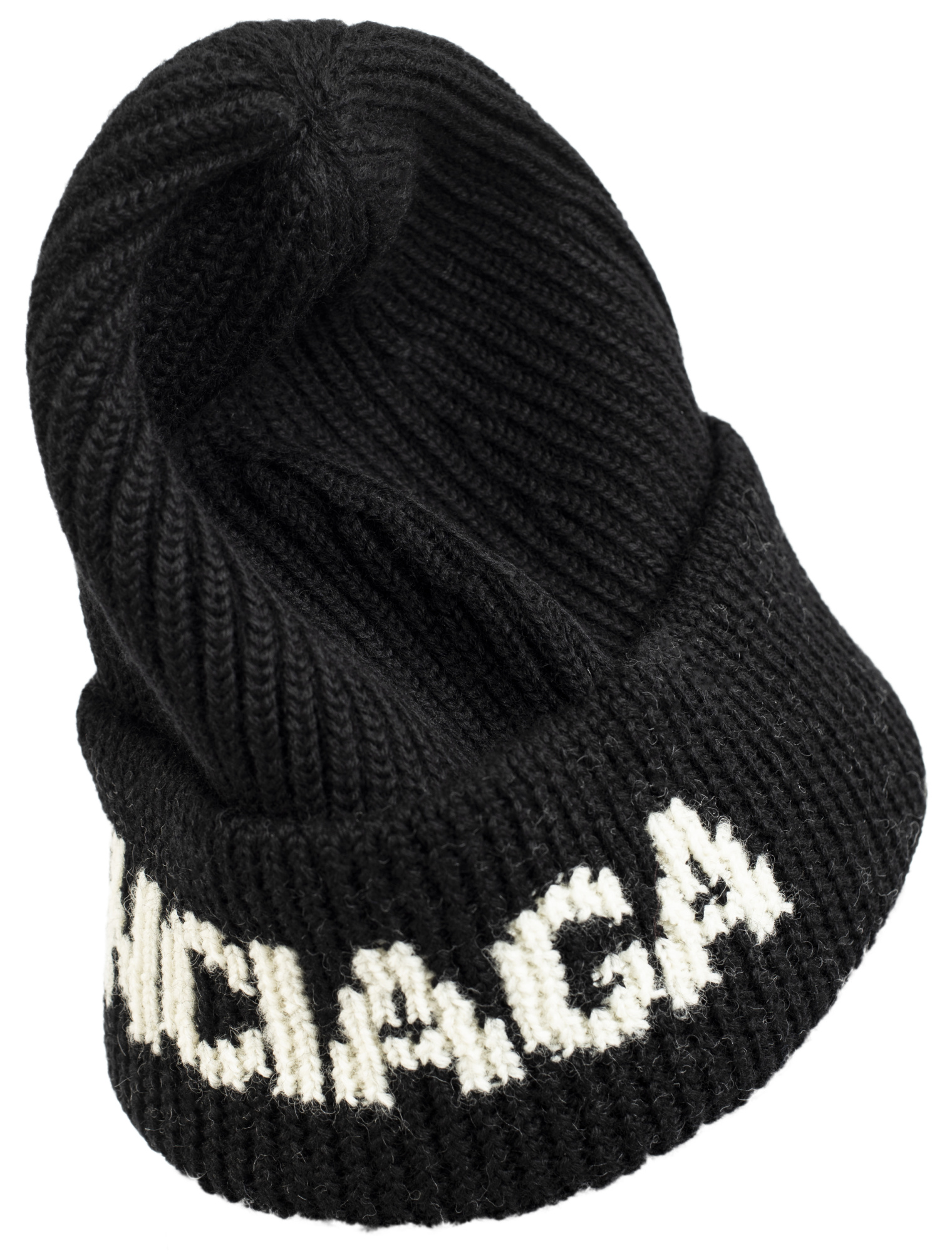 Balenciaga Logo beanie in black