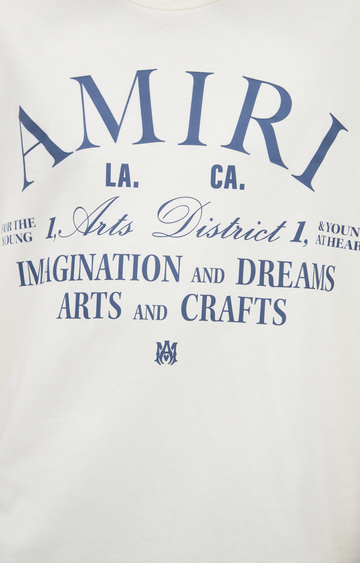 AMIRI White logo T-shirt