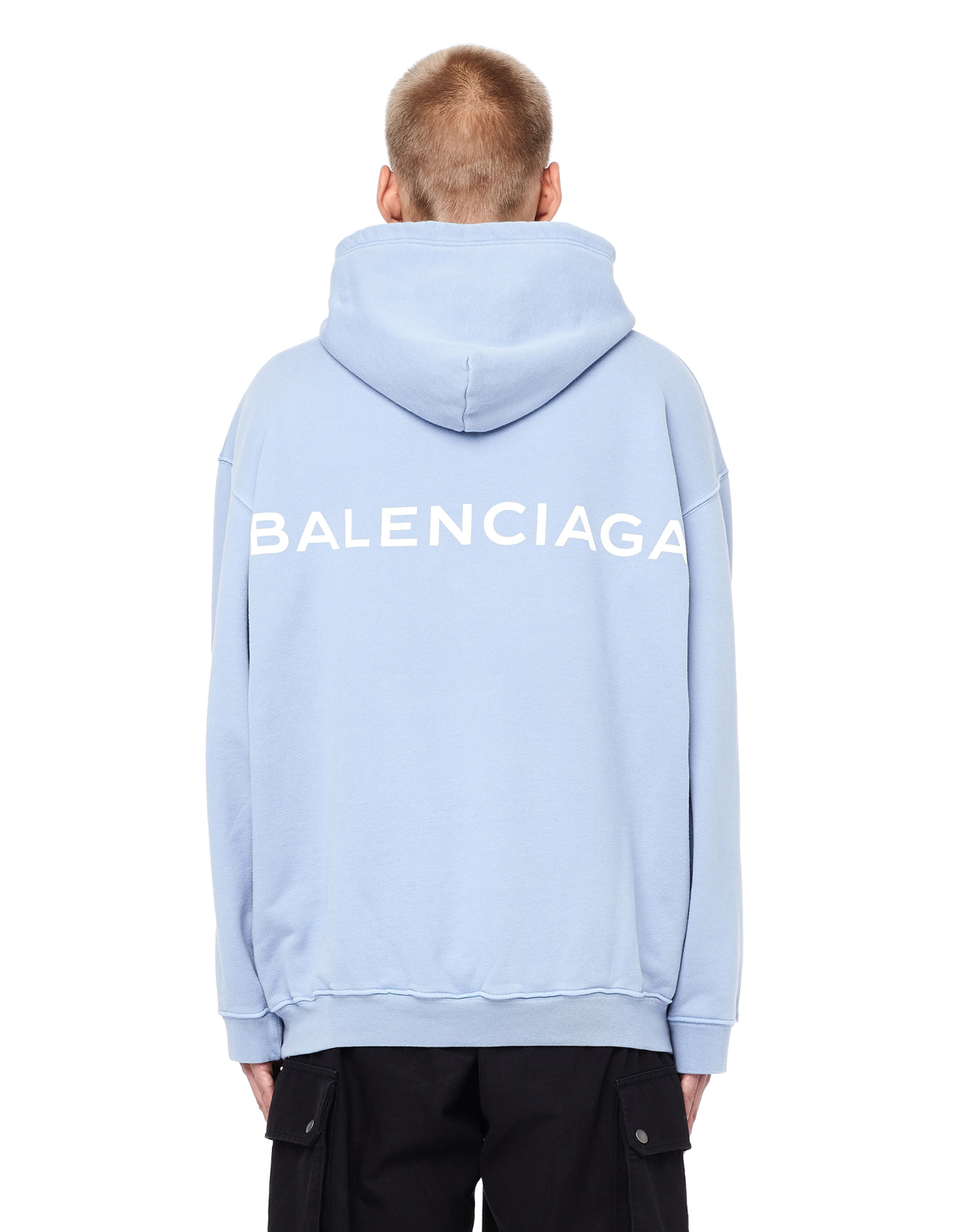 Balenciaga Худи с логотипом и карманом для телефона