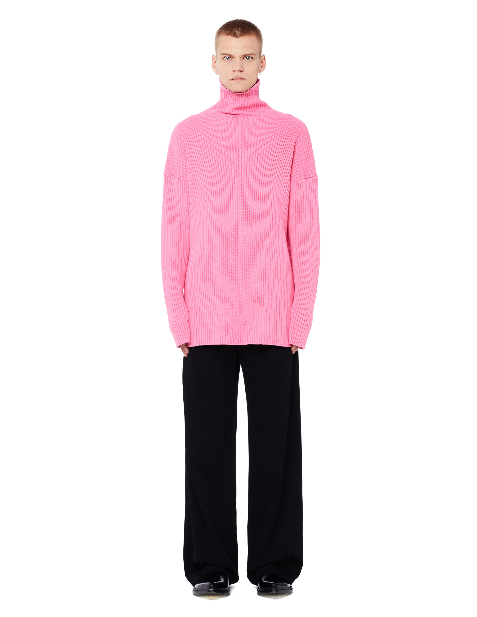 Balenciaga Black Elastic Waist Classic Trousers