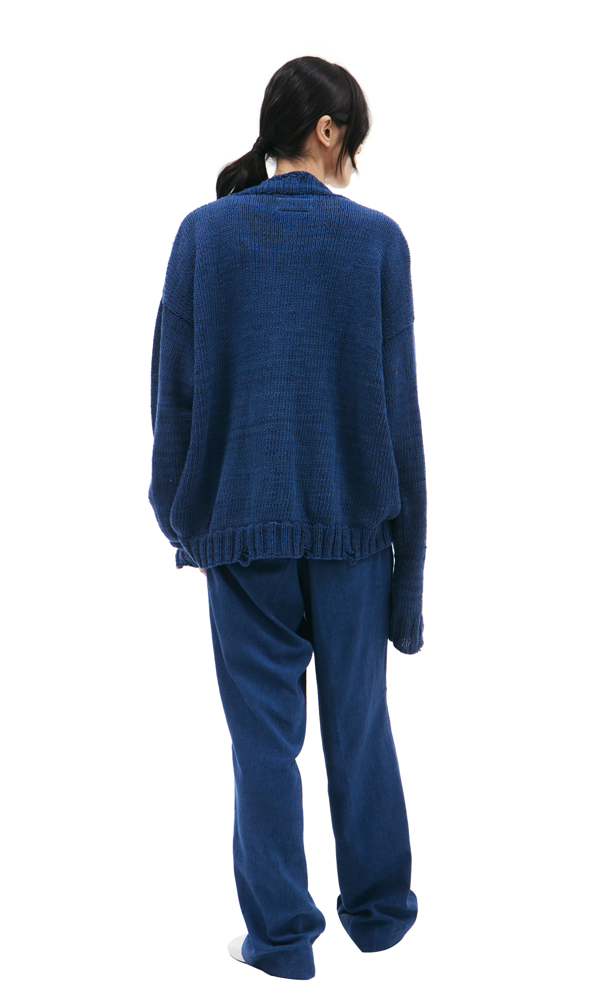 KARTIK Research Distressed cotton cardigan