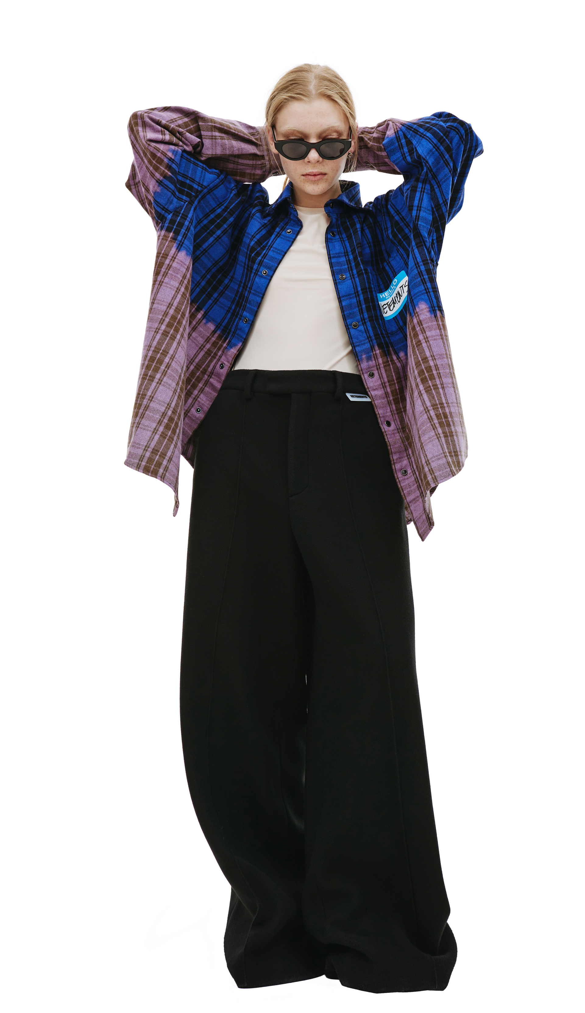 VETEMENTS \'My name is\' checked shirt