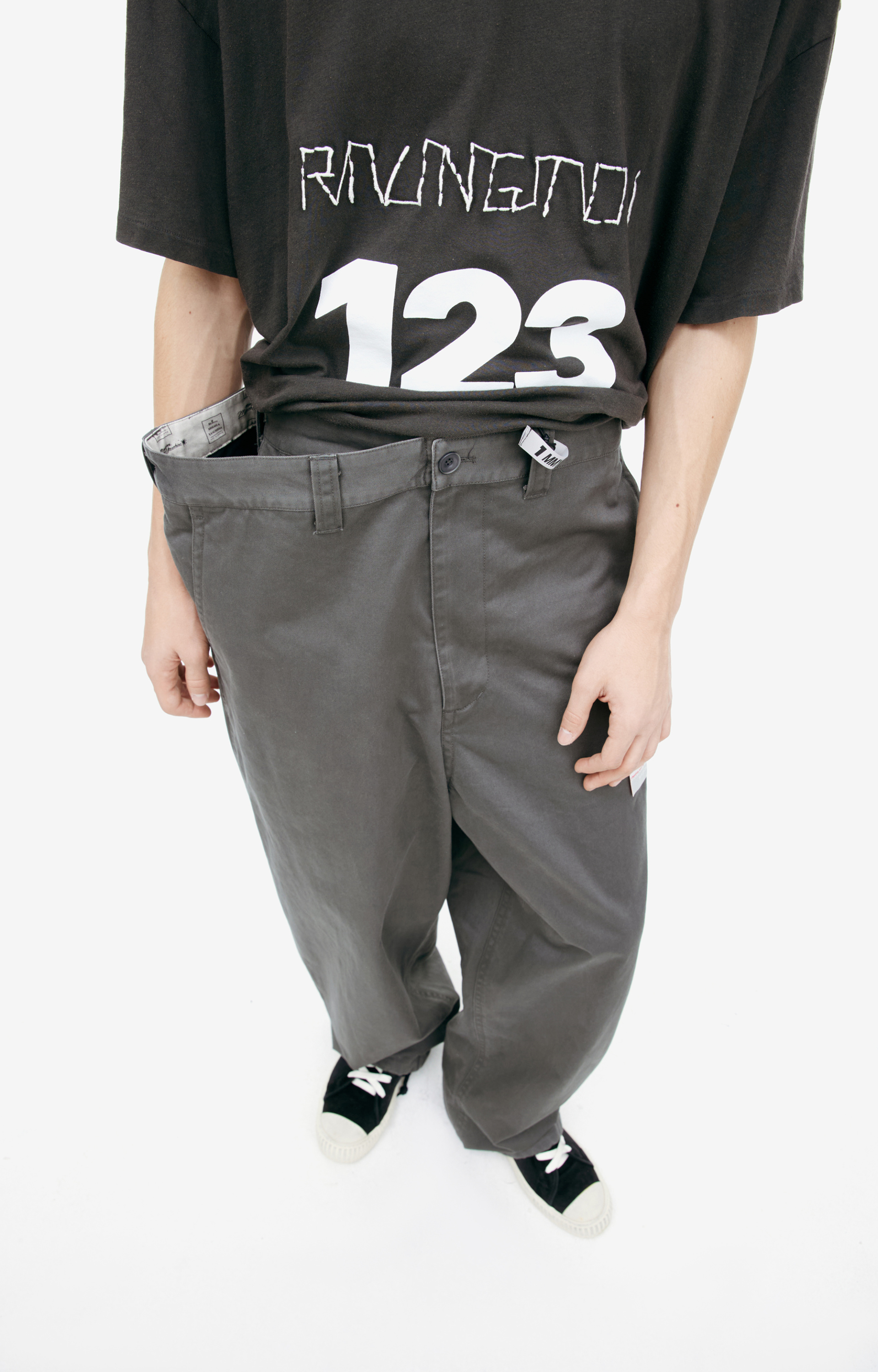 Maison Mihara Yasuhiro Layered Chino Trousers