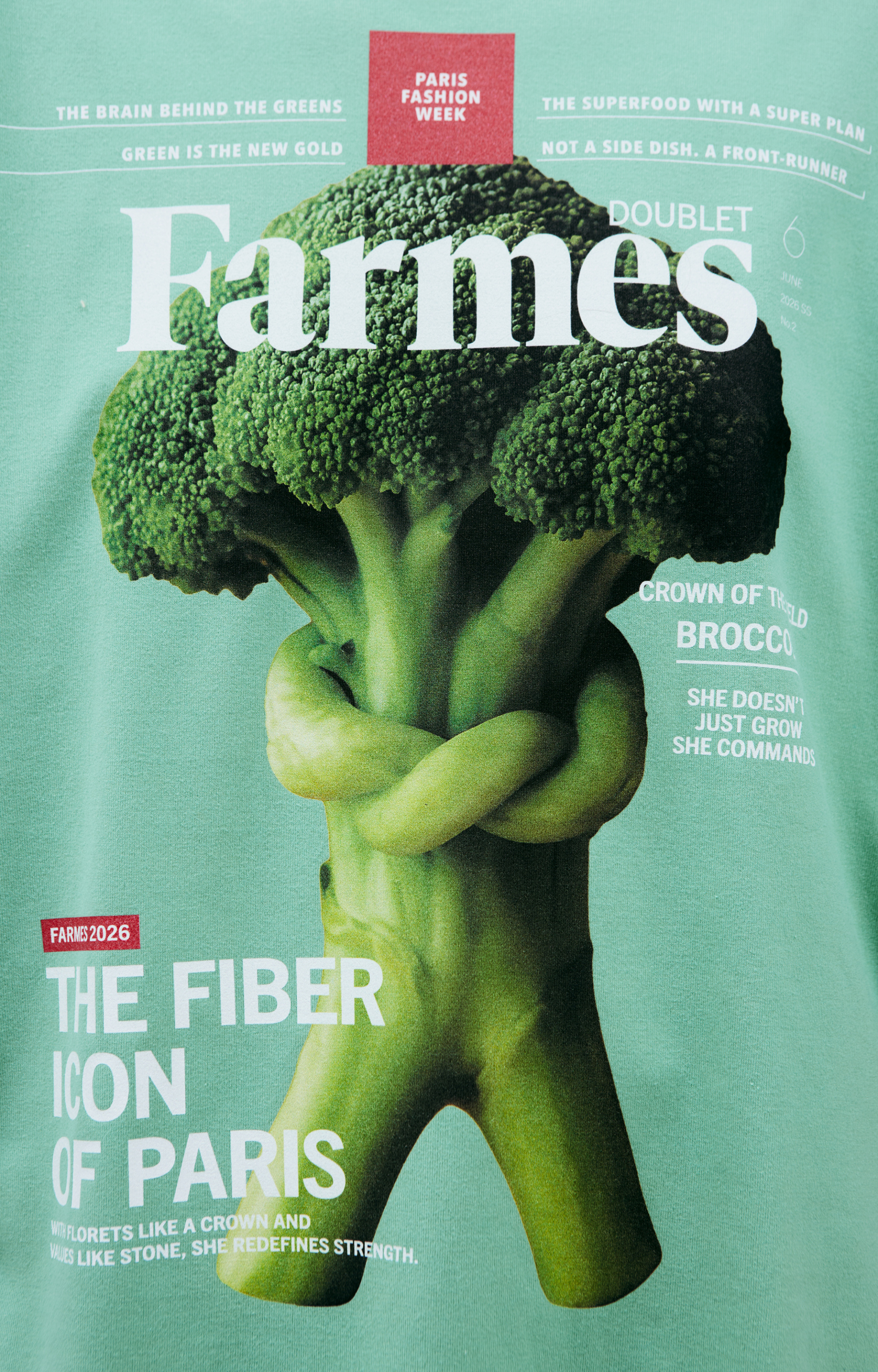 Doublet Green T-shirt with a print