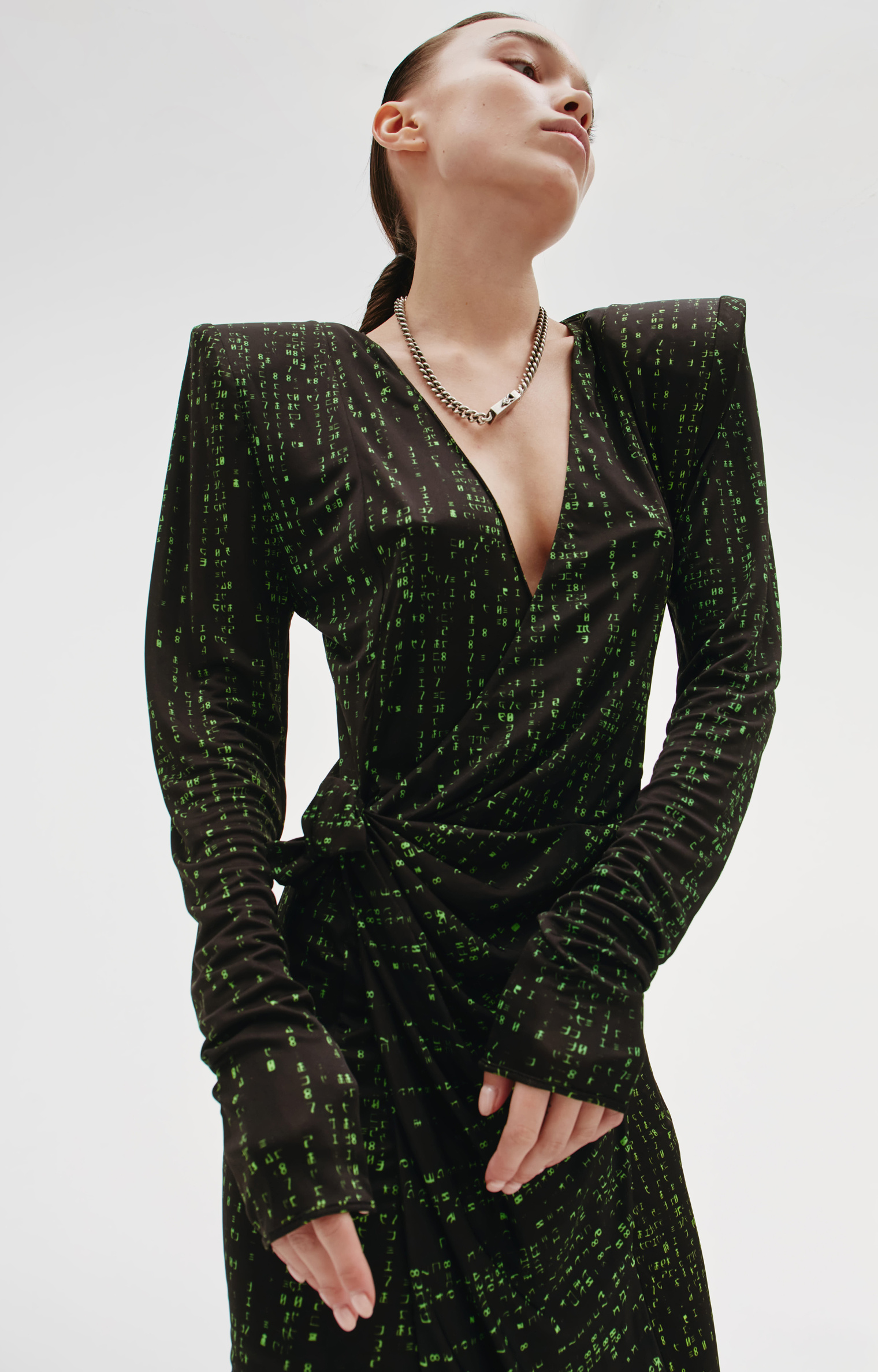 VETEMENTS Code Print Dress