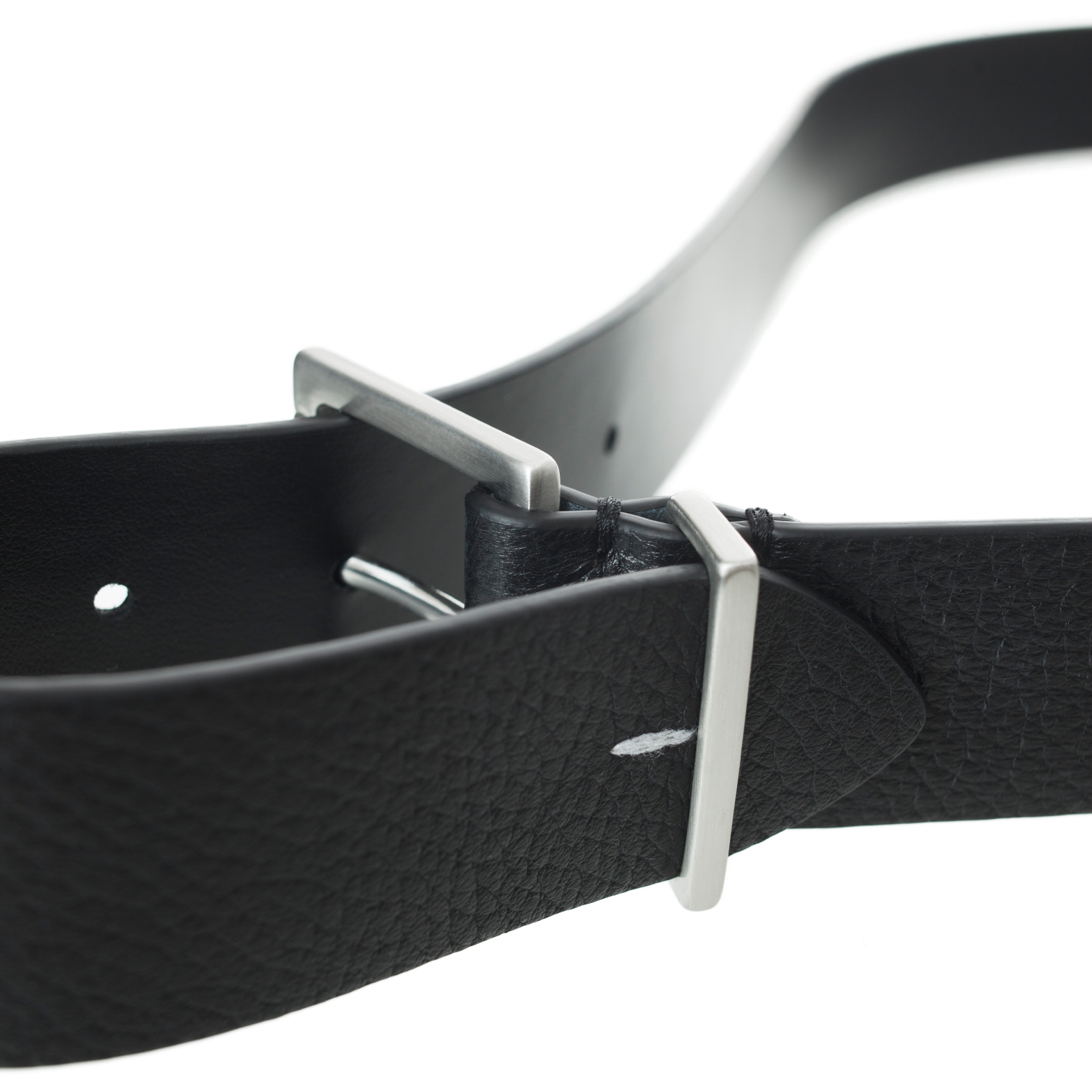 Maison Margiela Black leather belt