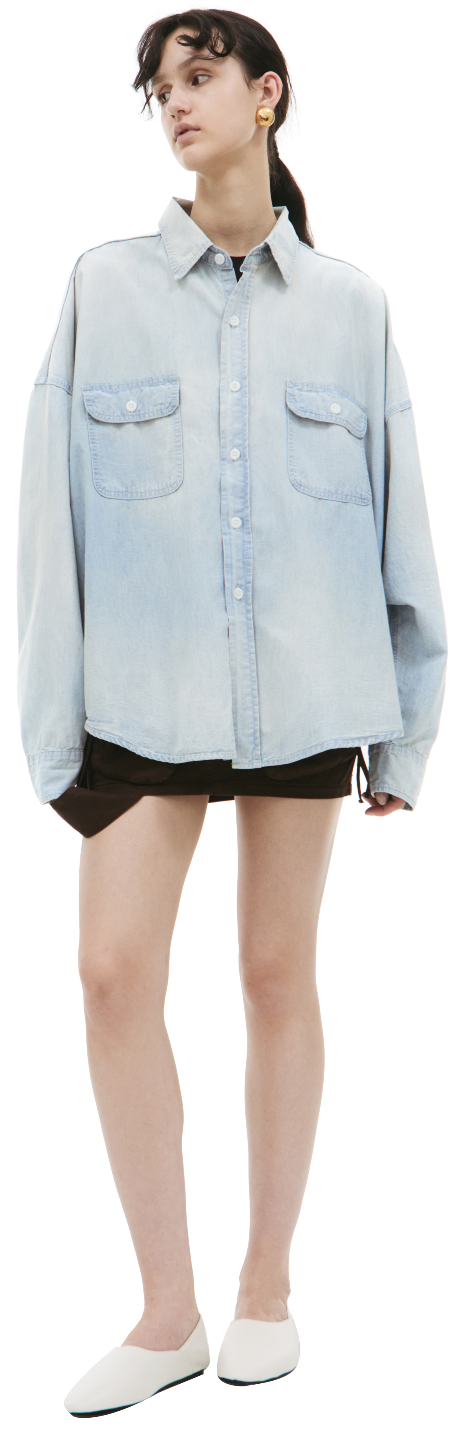 Saint Mxxxxxx Denim button-down shirt