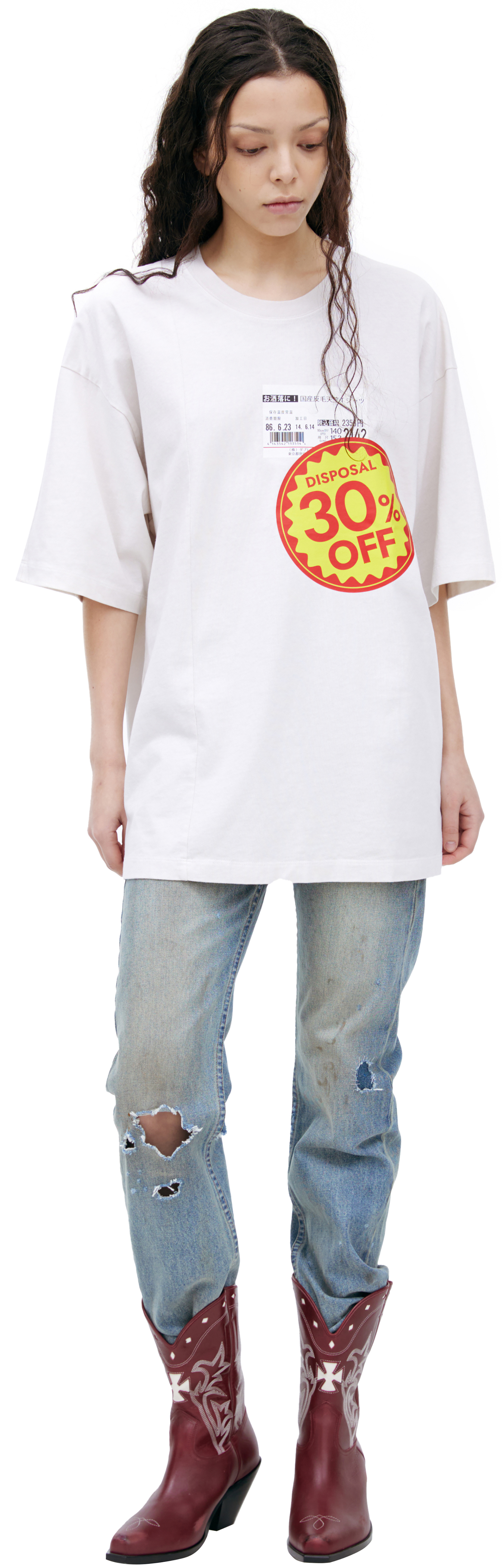 Doublet White print T-shirt