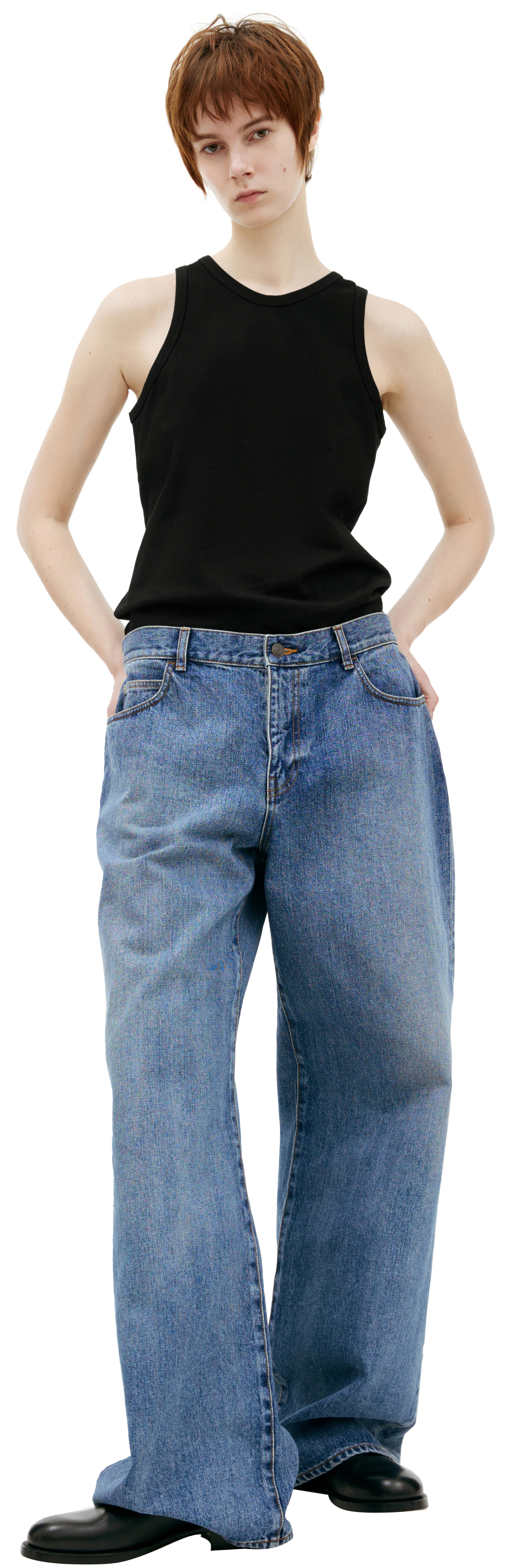 The Row Straight cotton jeans