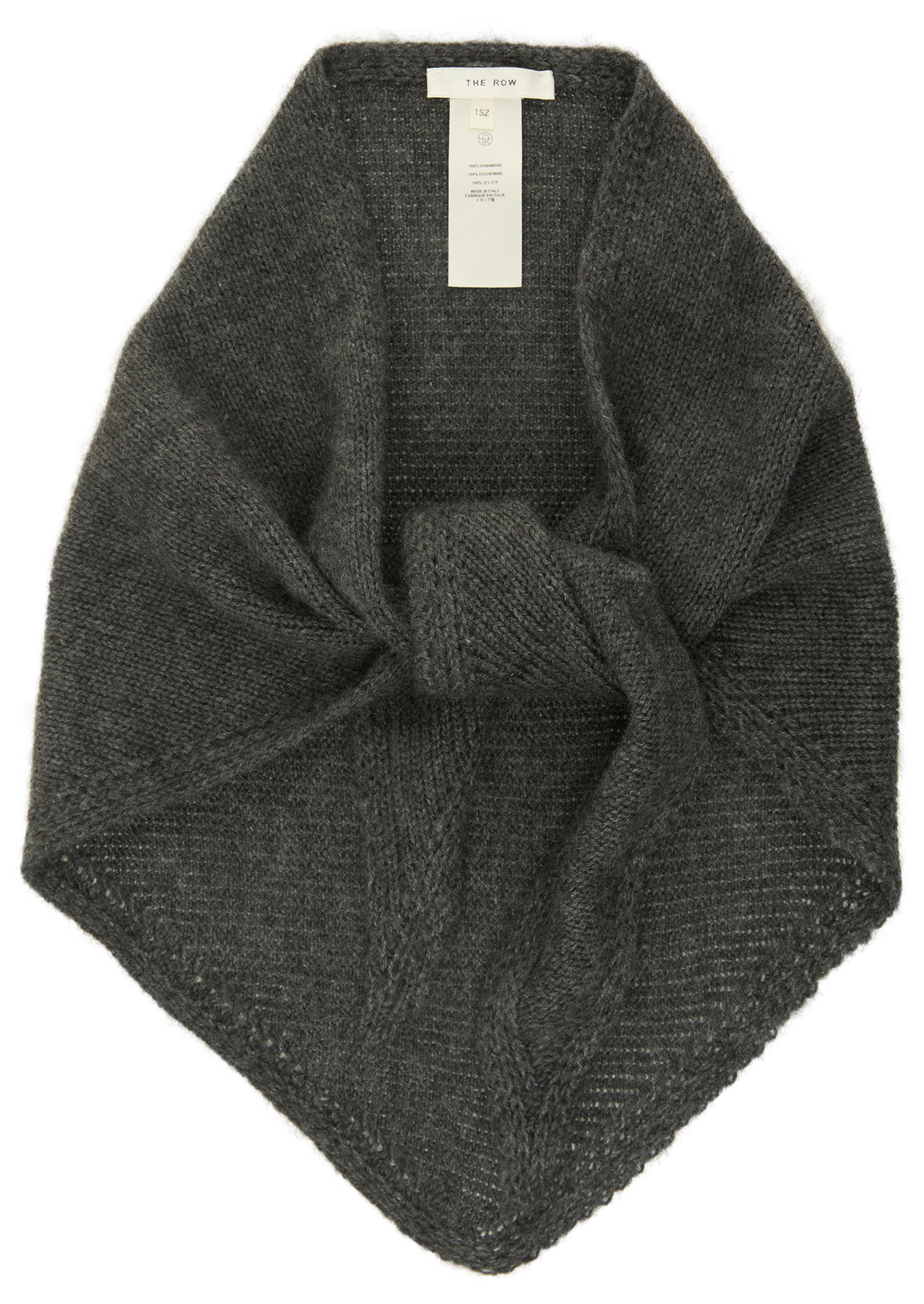 The Row Triangle cashmere scarf