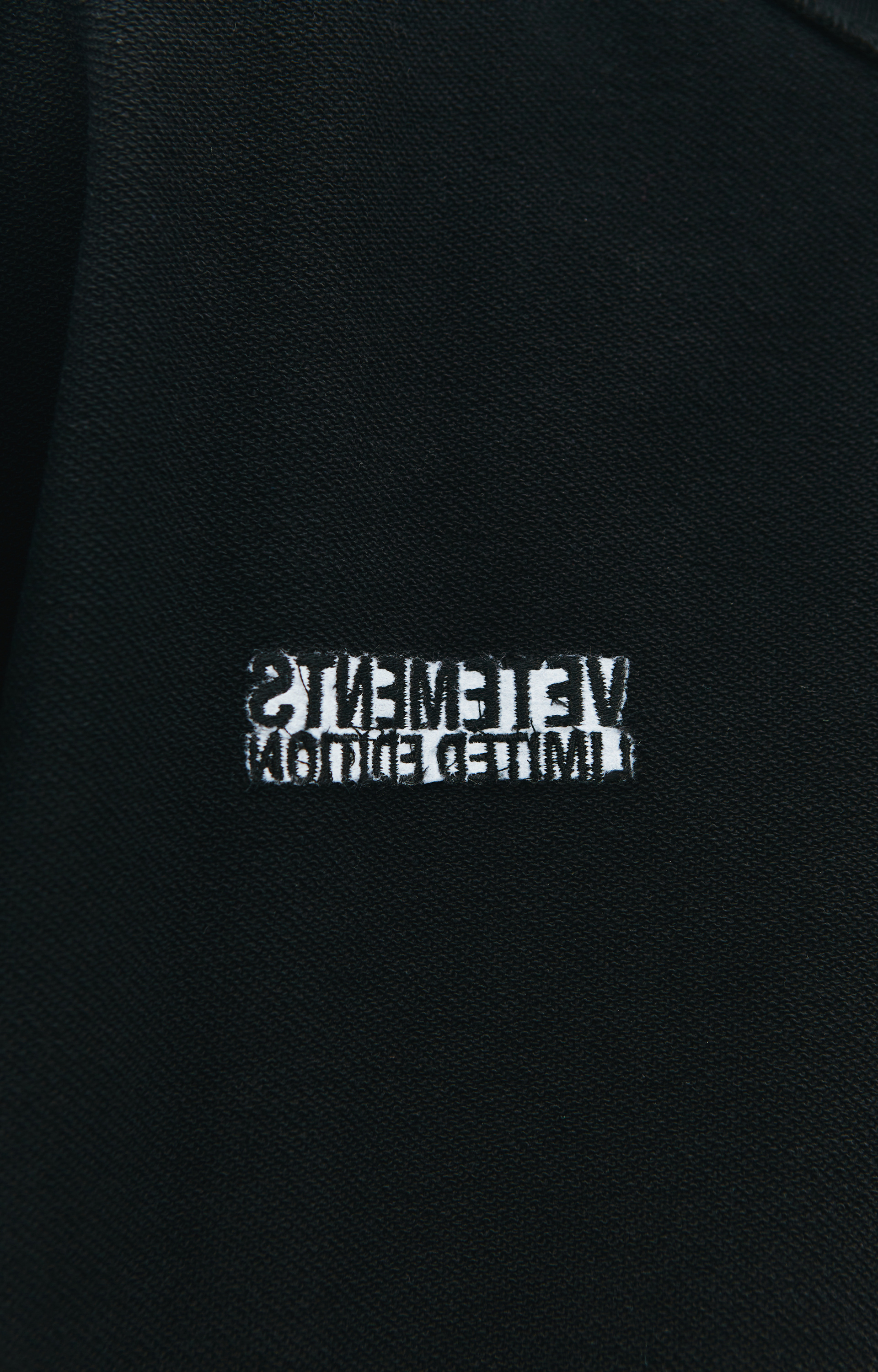 VETEMENTS Black inside-out hoodie