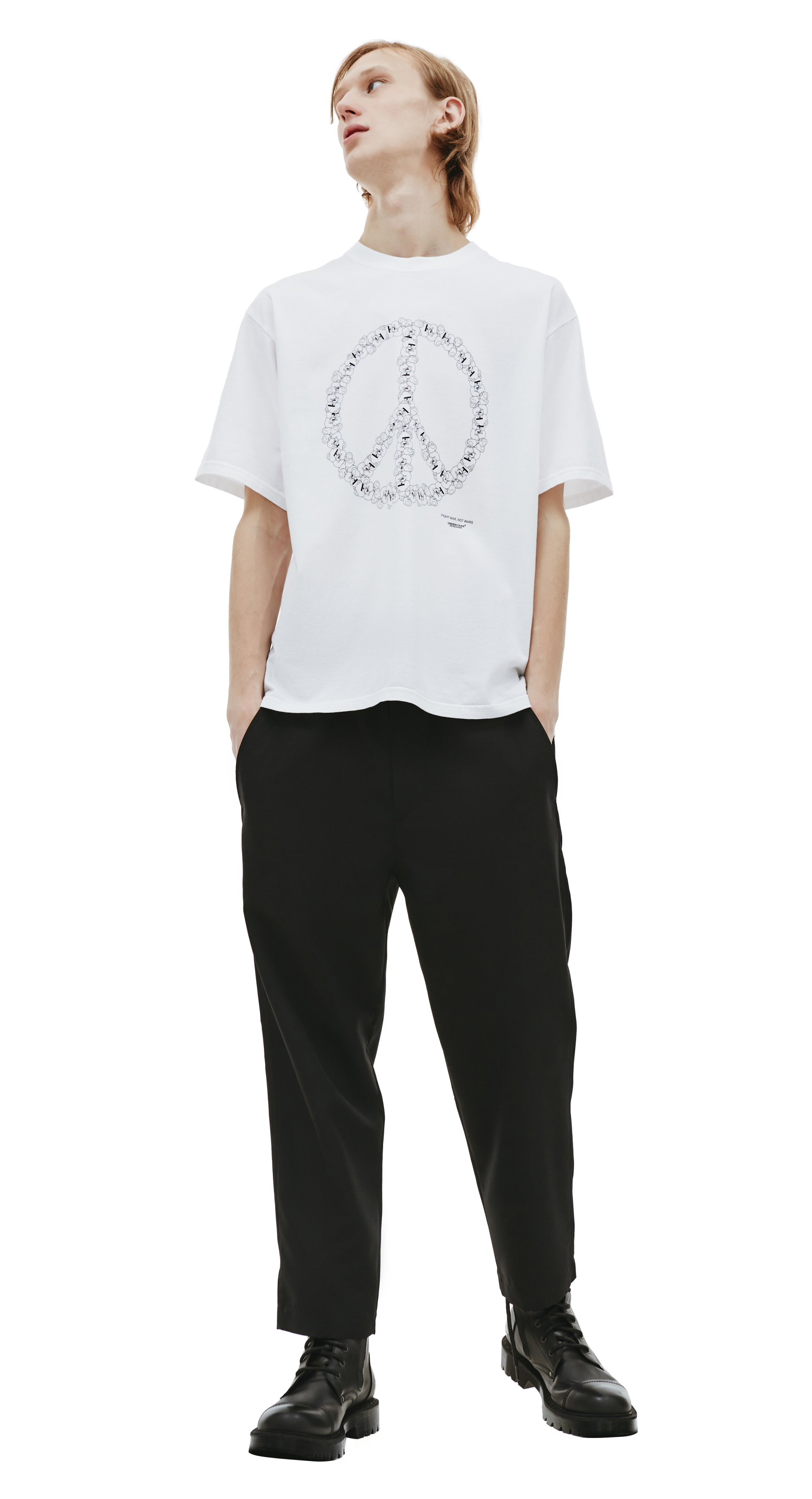 Undercover White \'Fight War\' t-shirt