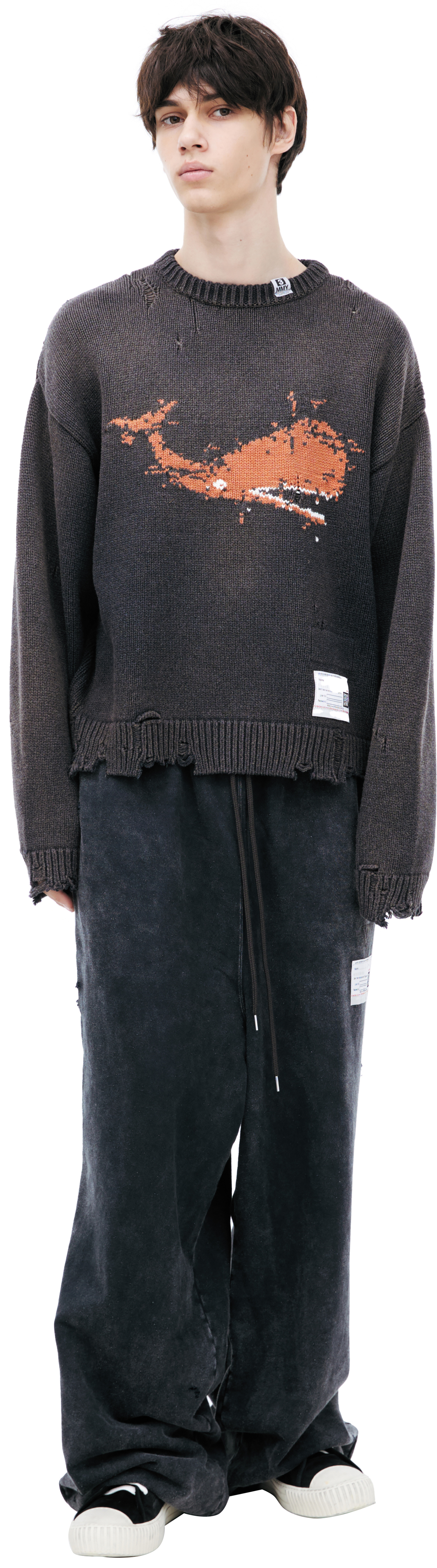 Maison Mihara Yasuhiro Embroidered print sweater