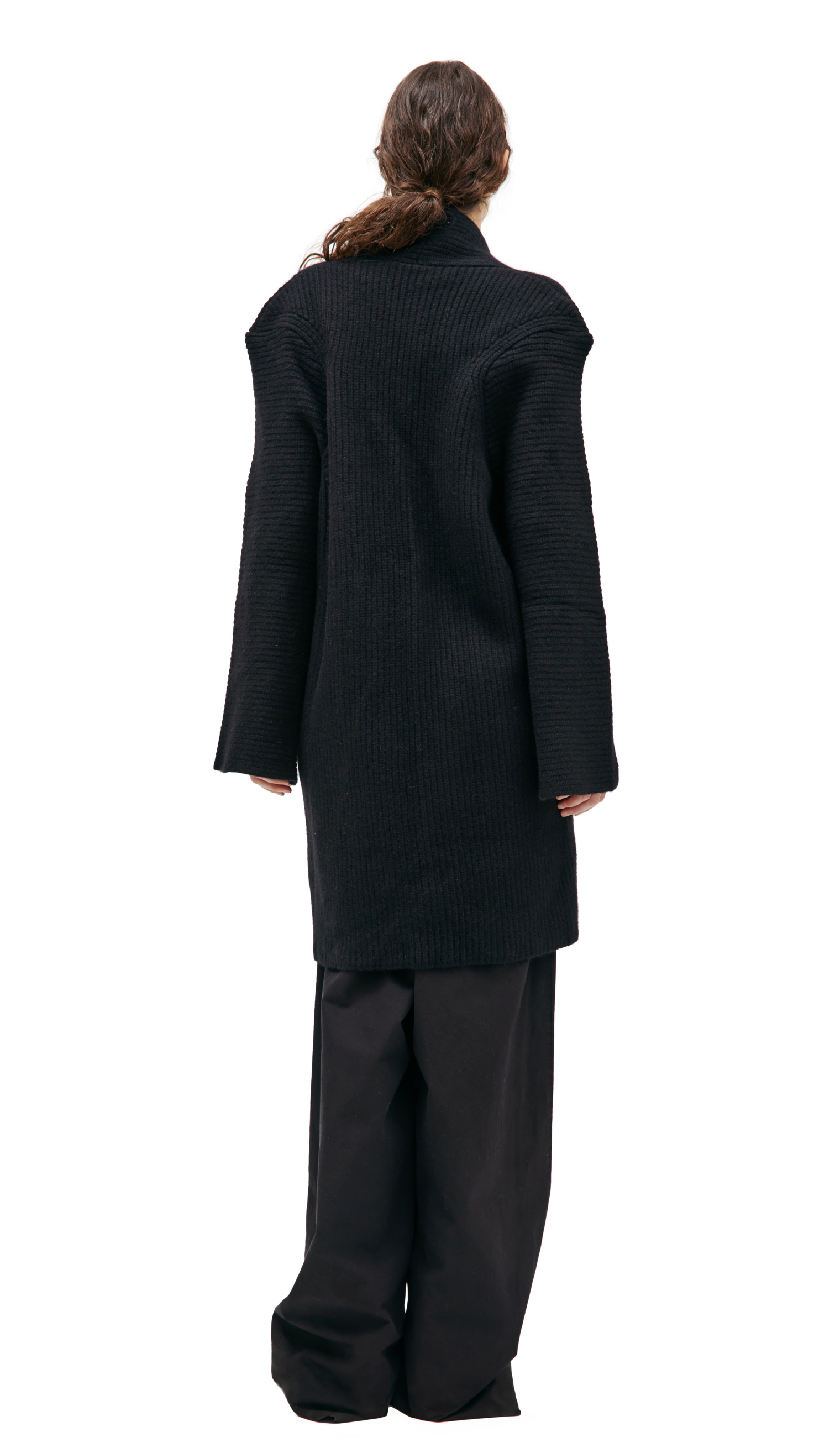 Haider Ackermann Wool Mix Black Cardigan