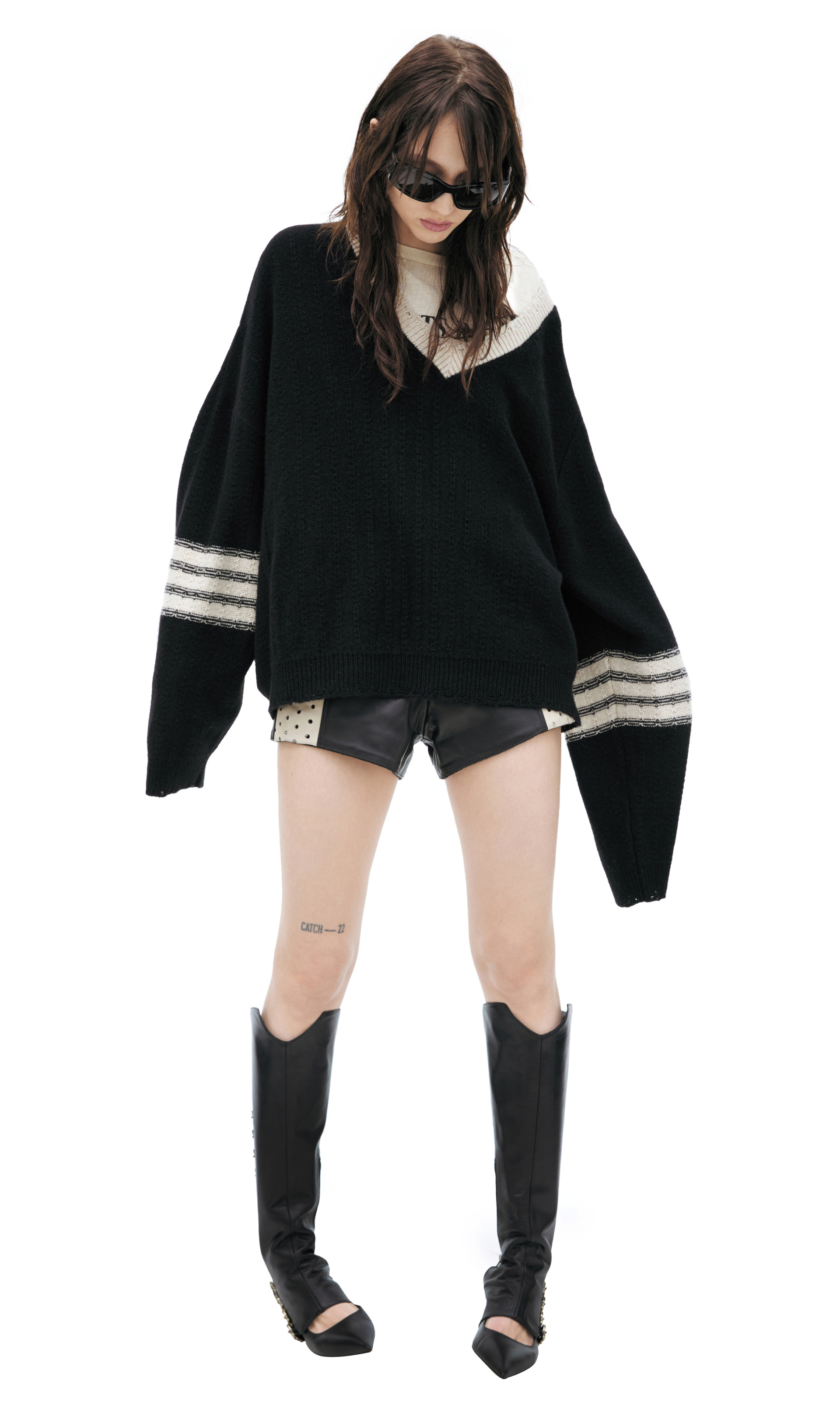 Enfants Riches Déprimés V-neck cashmere sweater