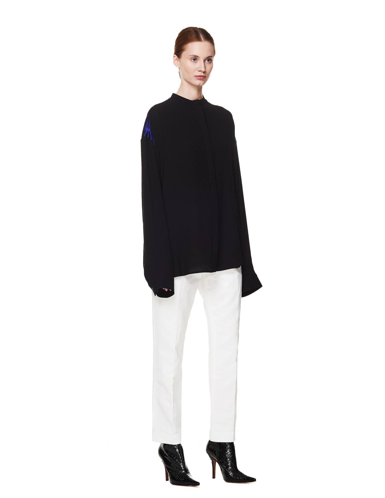 Haider Ackermann White Cotton Trousers