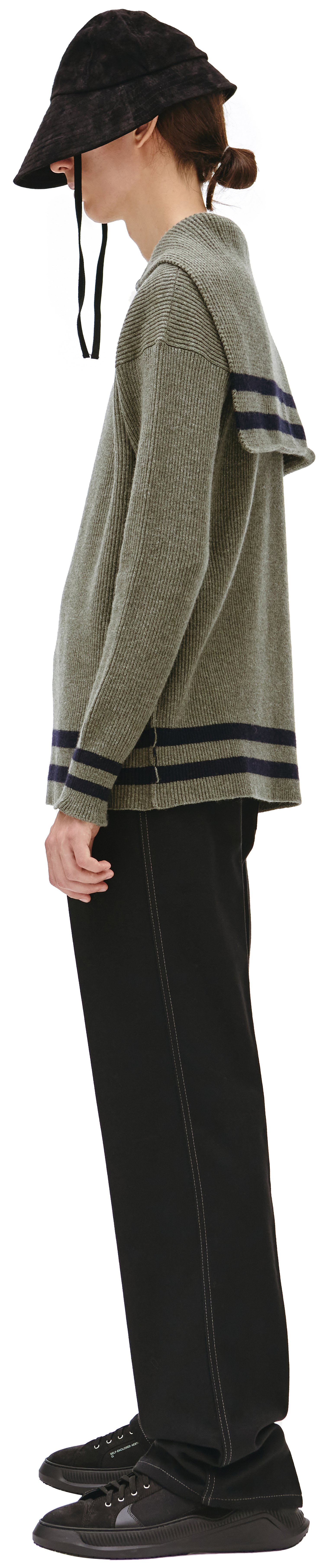 Maison Margiela Green wool sailor sweater