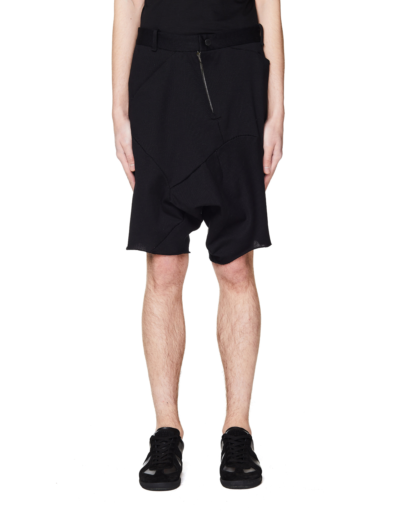 Leon Emanuel Blanck Black Cotton Jersey Shorts