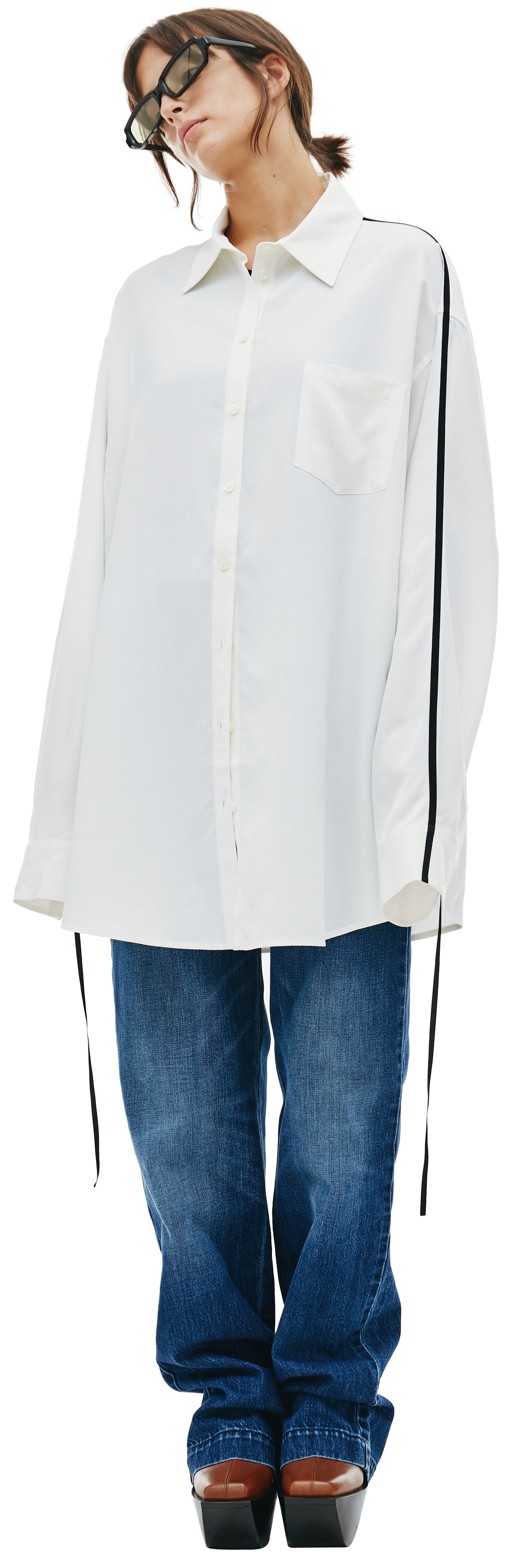 PETER DO Side-stripe oversize shirt