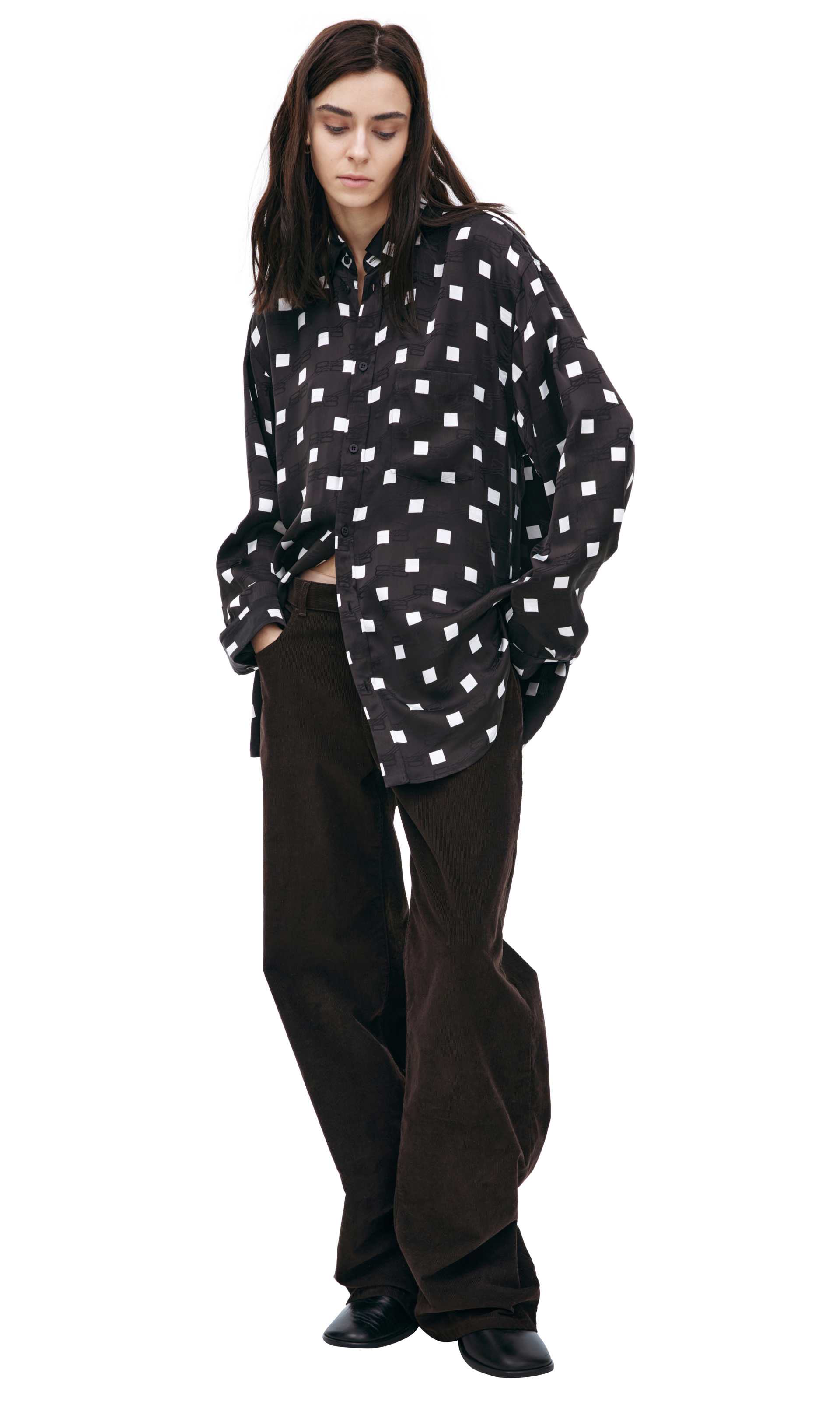 Balenciaga Oversize monoprint shirt