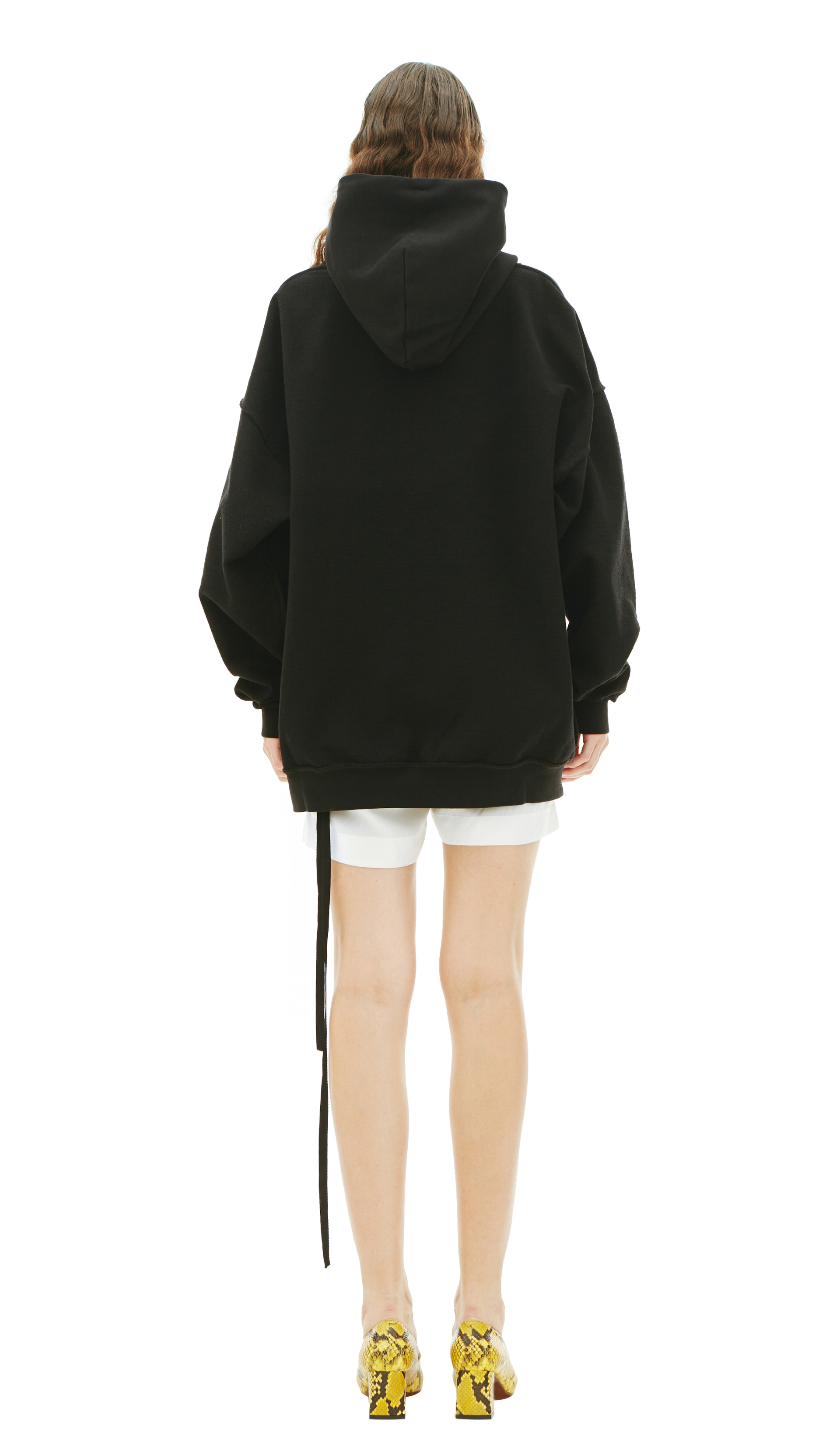 VETEMENTS Black inside-out hoodie
