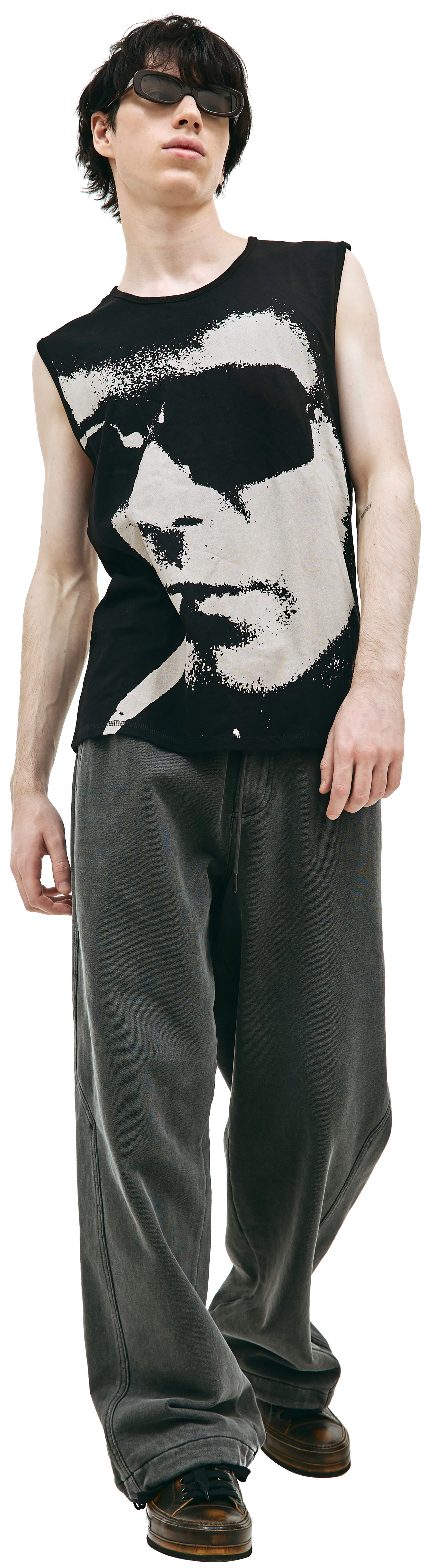 Midnight Studios Face print tank top