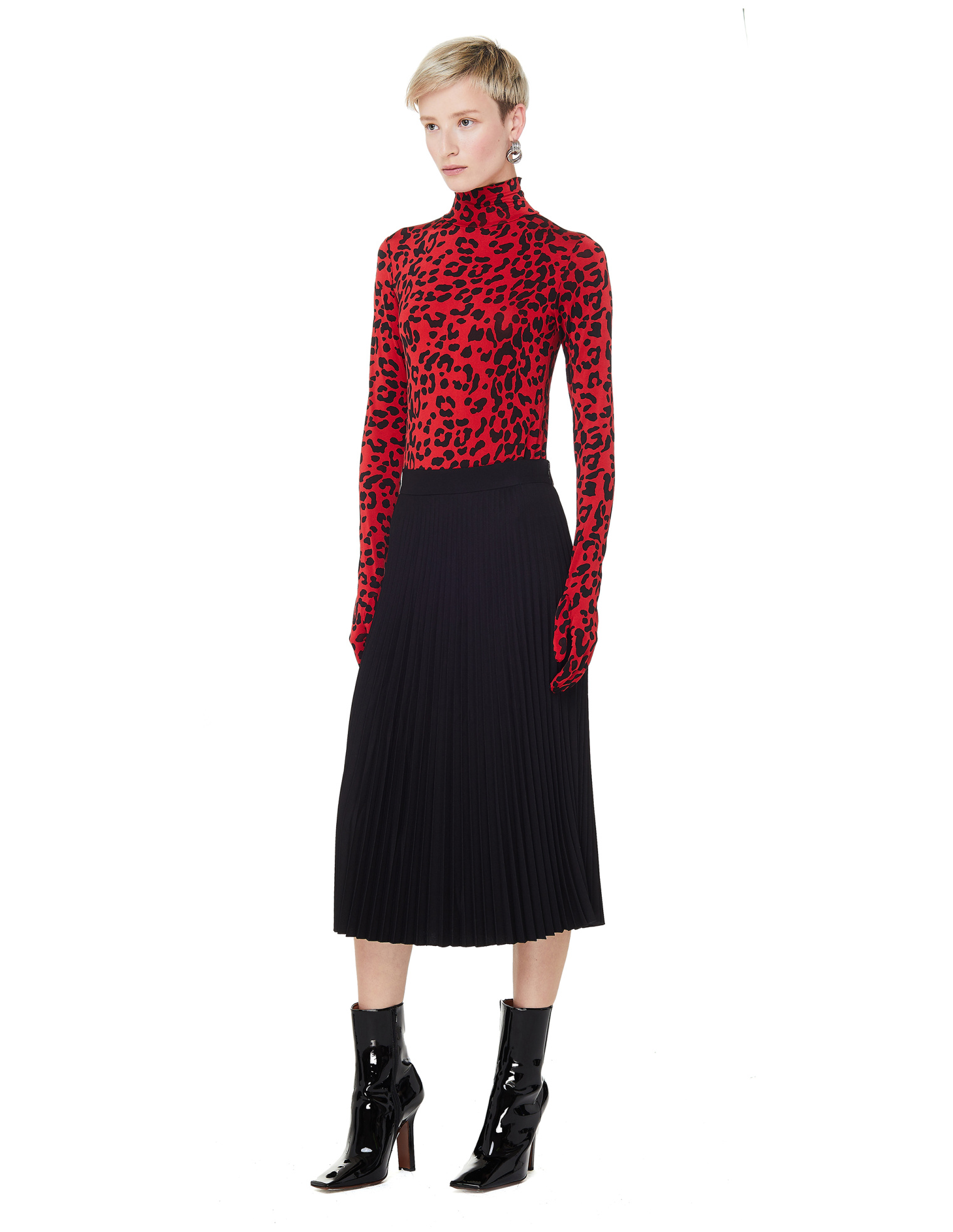 VETEMENTS Red Leopard Bodysuit