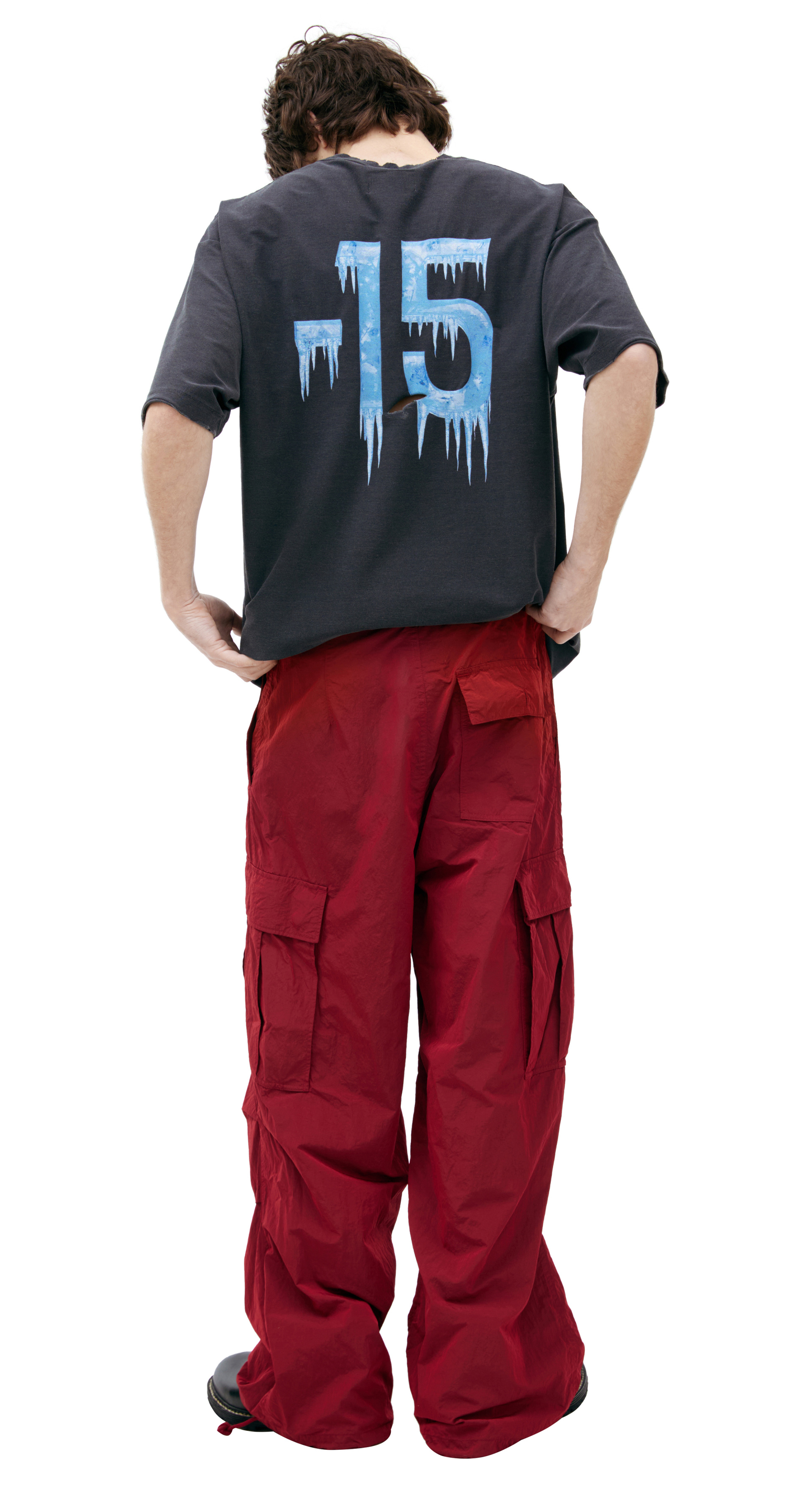 Doublet Red nylon trousers