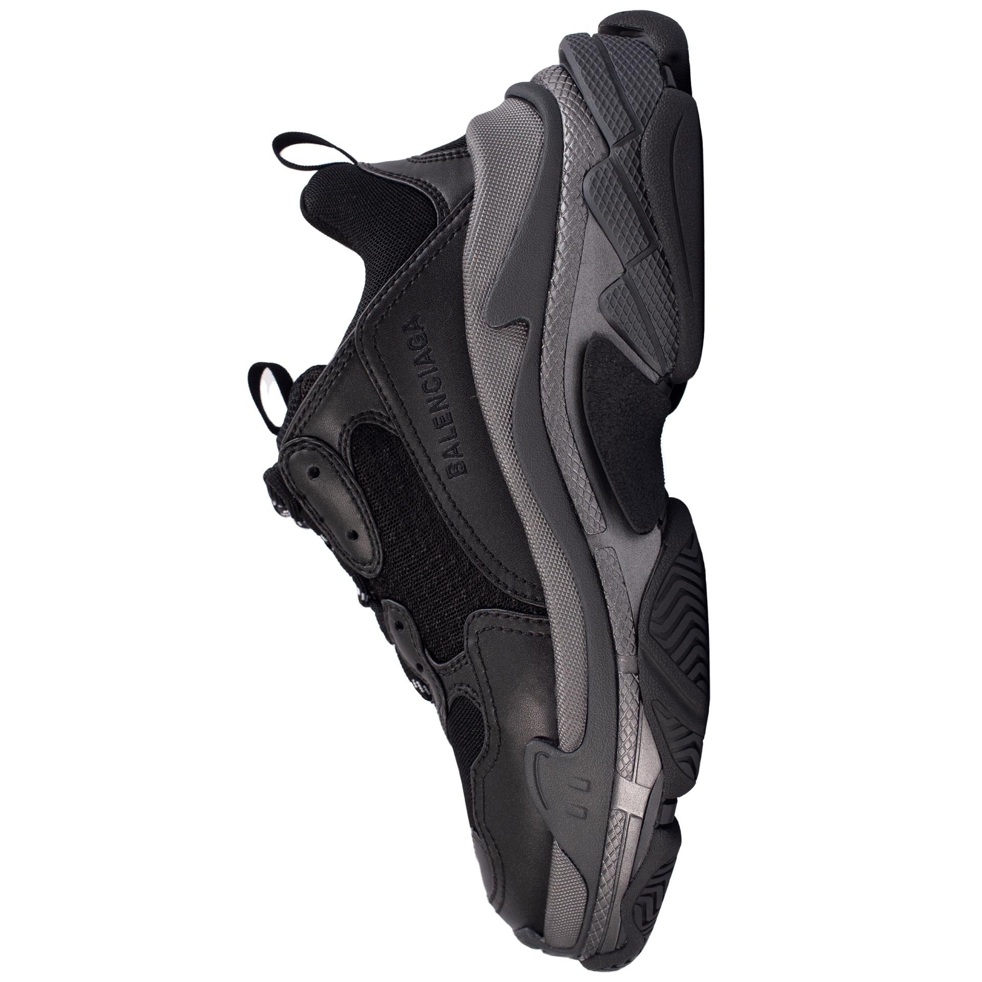 Balenciaga Triple S Total Black Sneakers