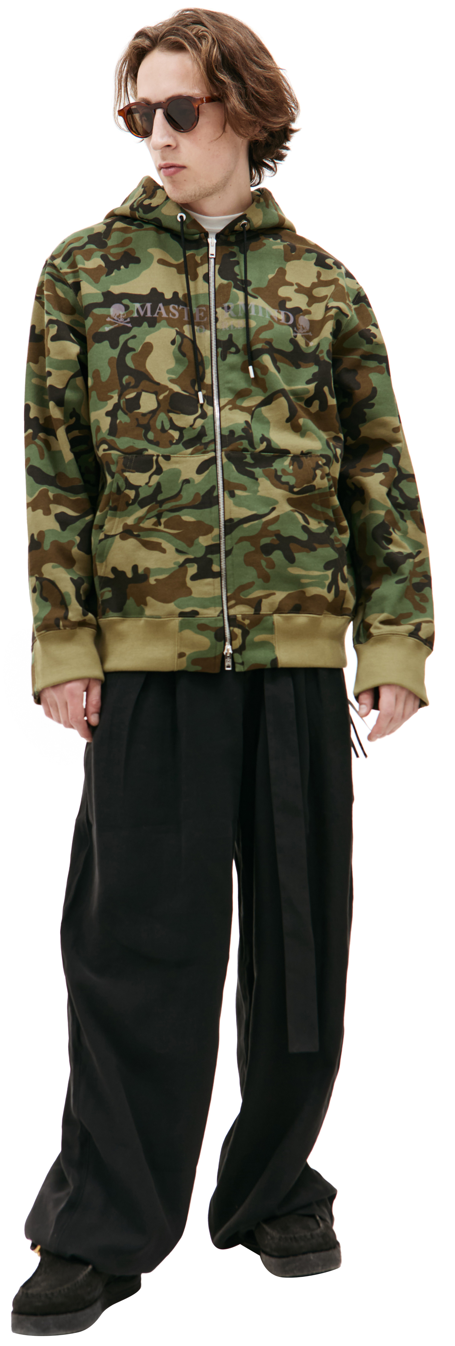 Mastermind WORLD Khaki zip up hoodie