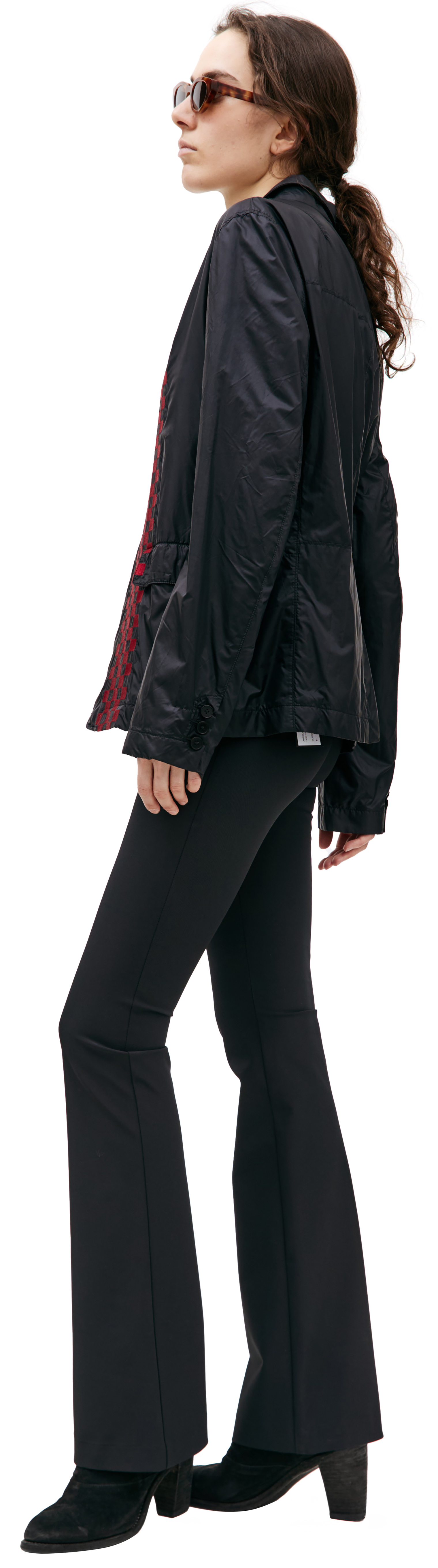 Haider Ackermann Black Embroidered Nylon Jacket