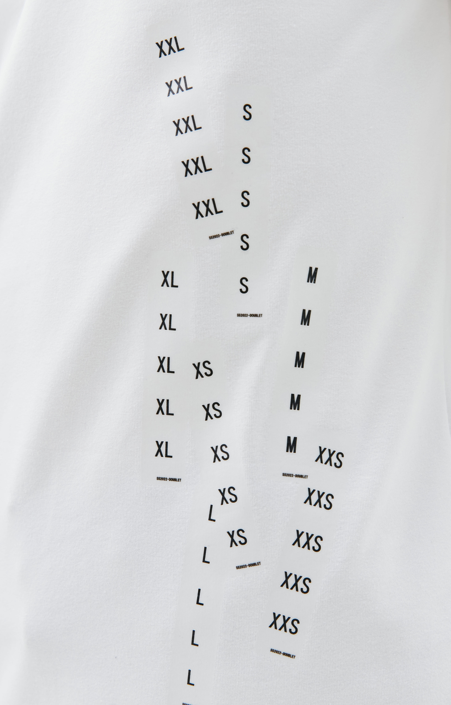 Doublet White stretching Onesize t-shirt