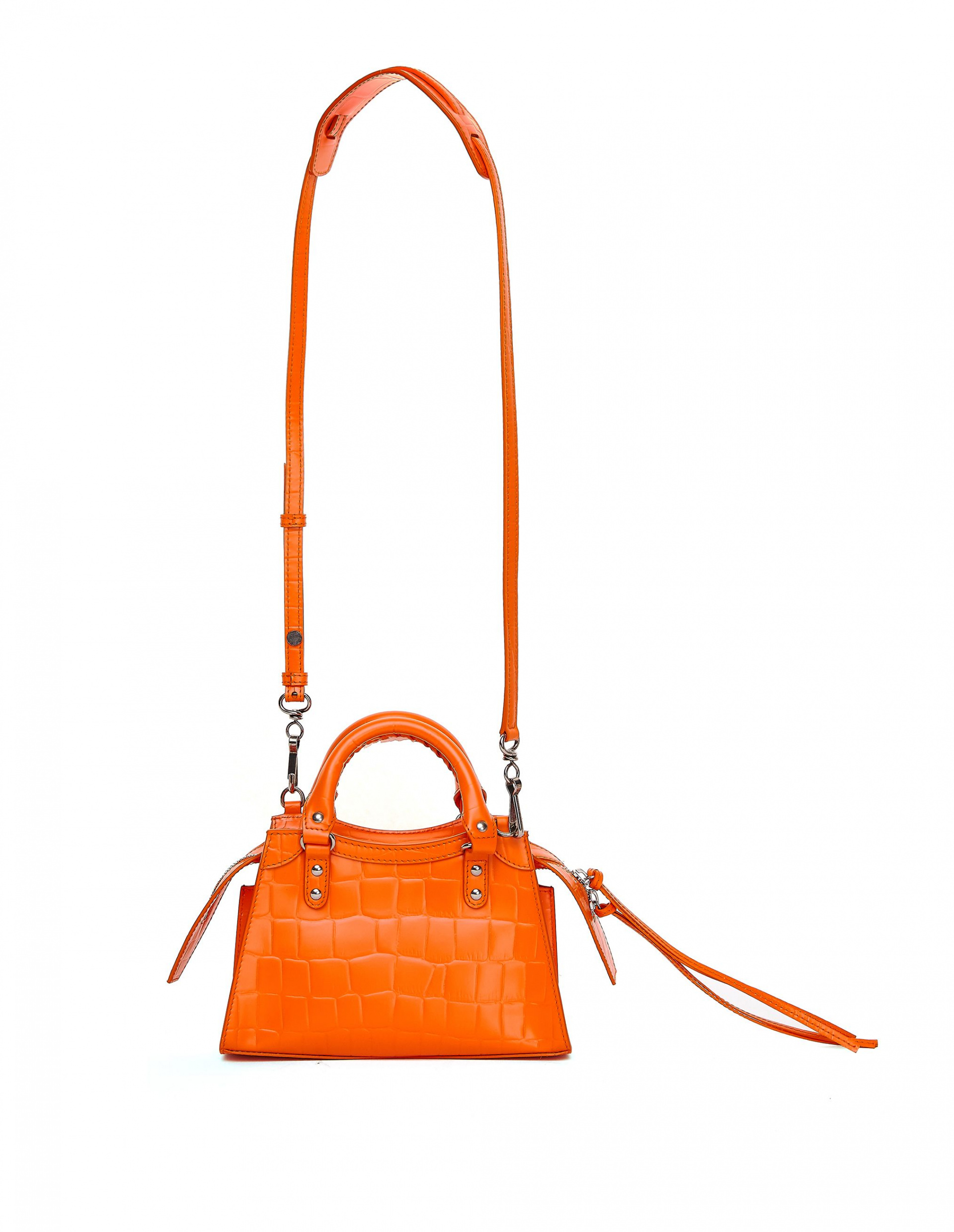Balenciaga Оранжевая сумка Neo Classic Mini Top Handle