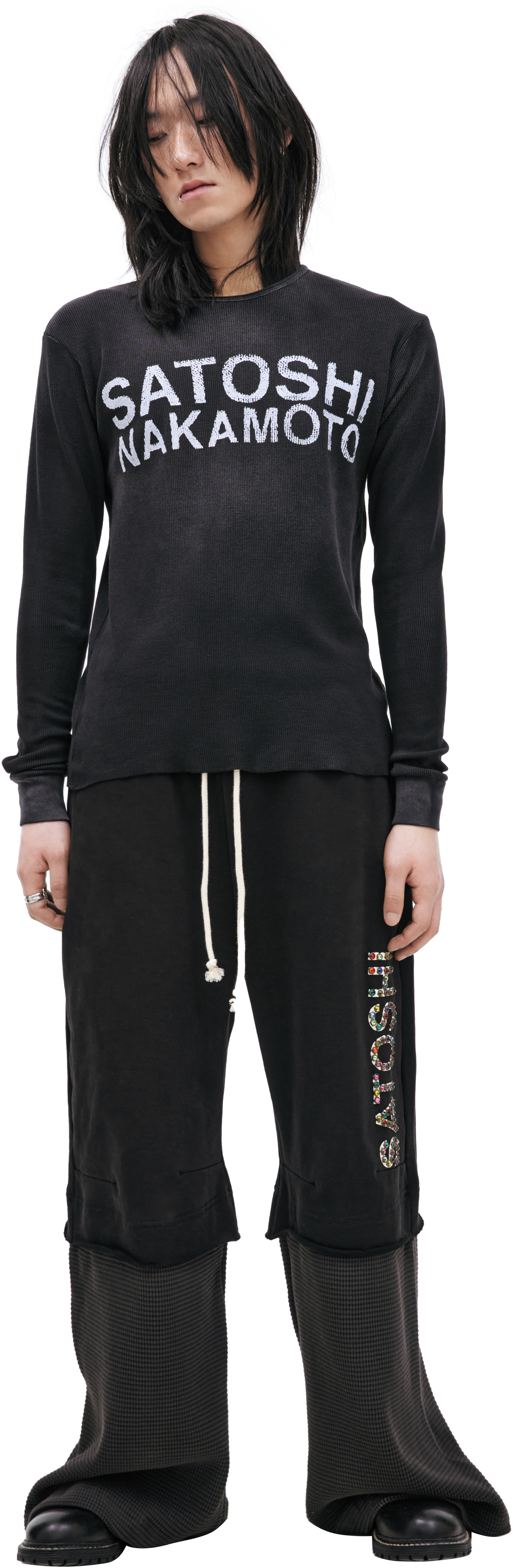 Satoshi Nakamoto Black Logo Longsleeve