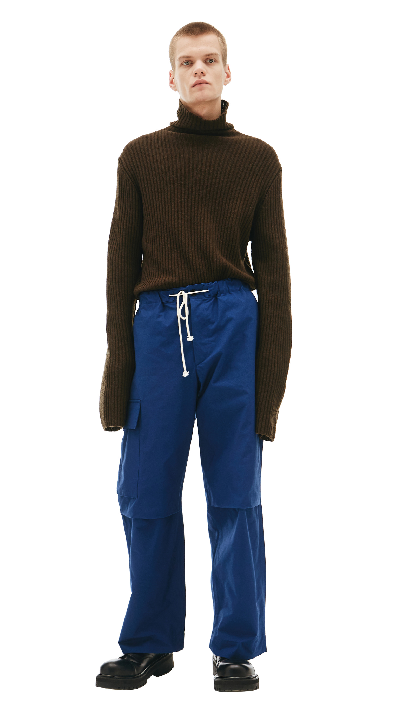 Jil Sander Navy Cargo Trousers