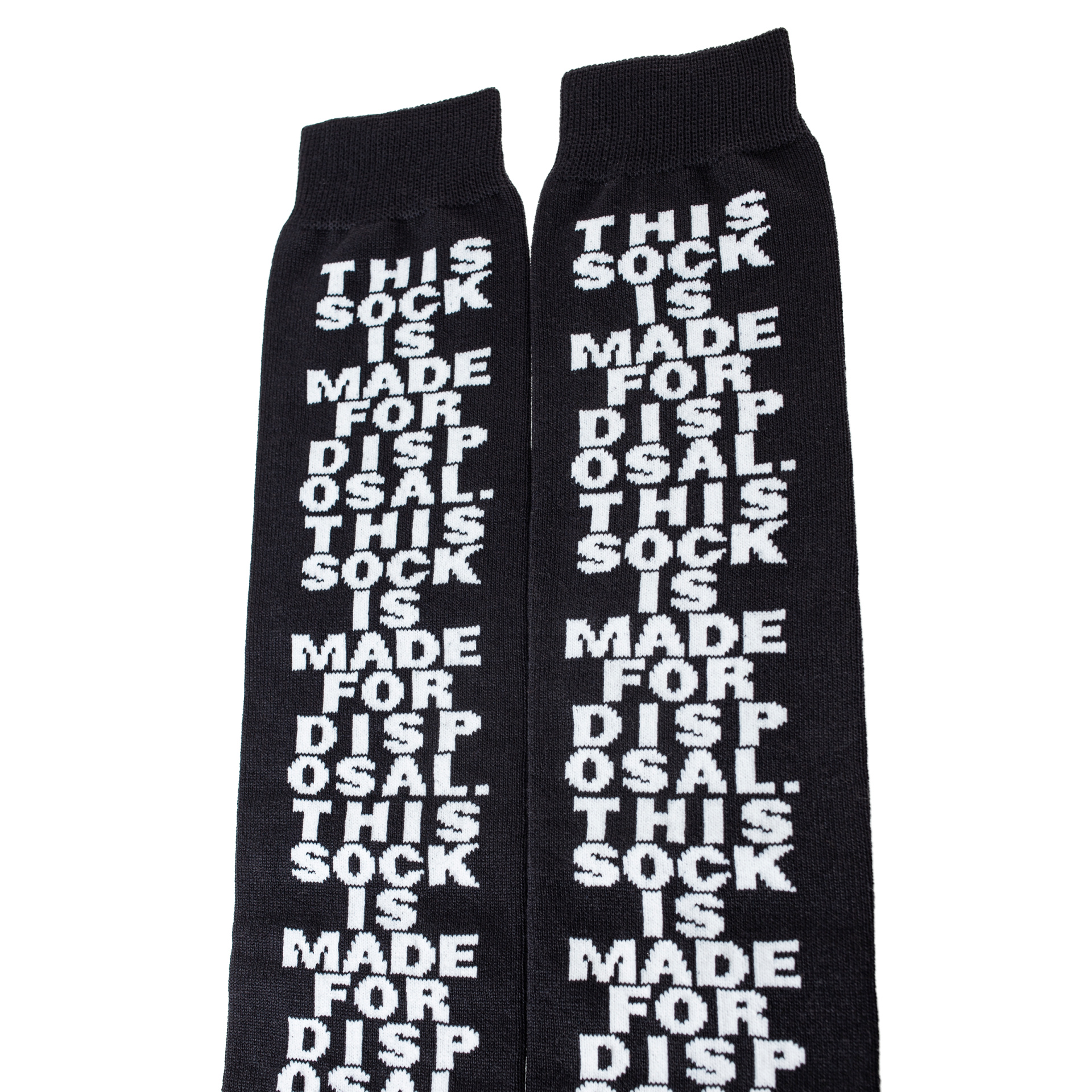 Doublet \'Made For Disposal\' socks