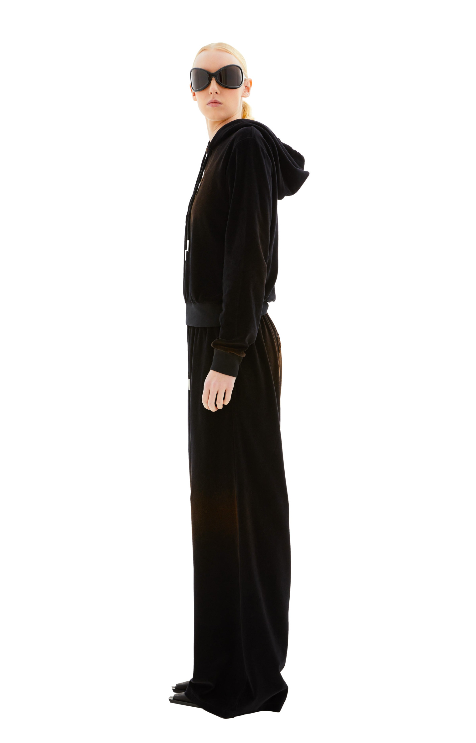 Acne Studios Velour Hooded Sweater