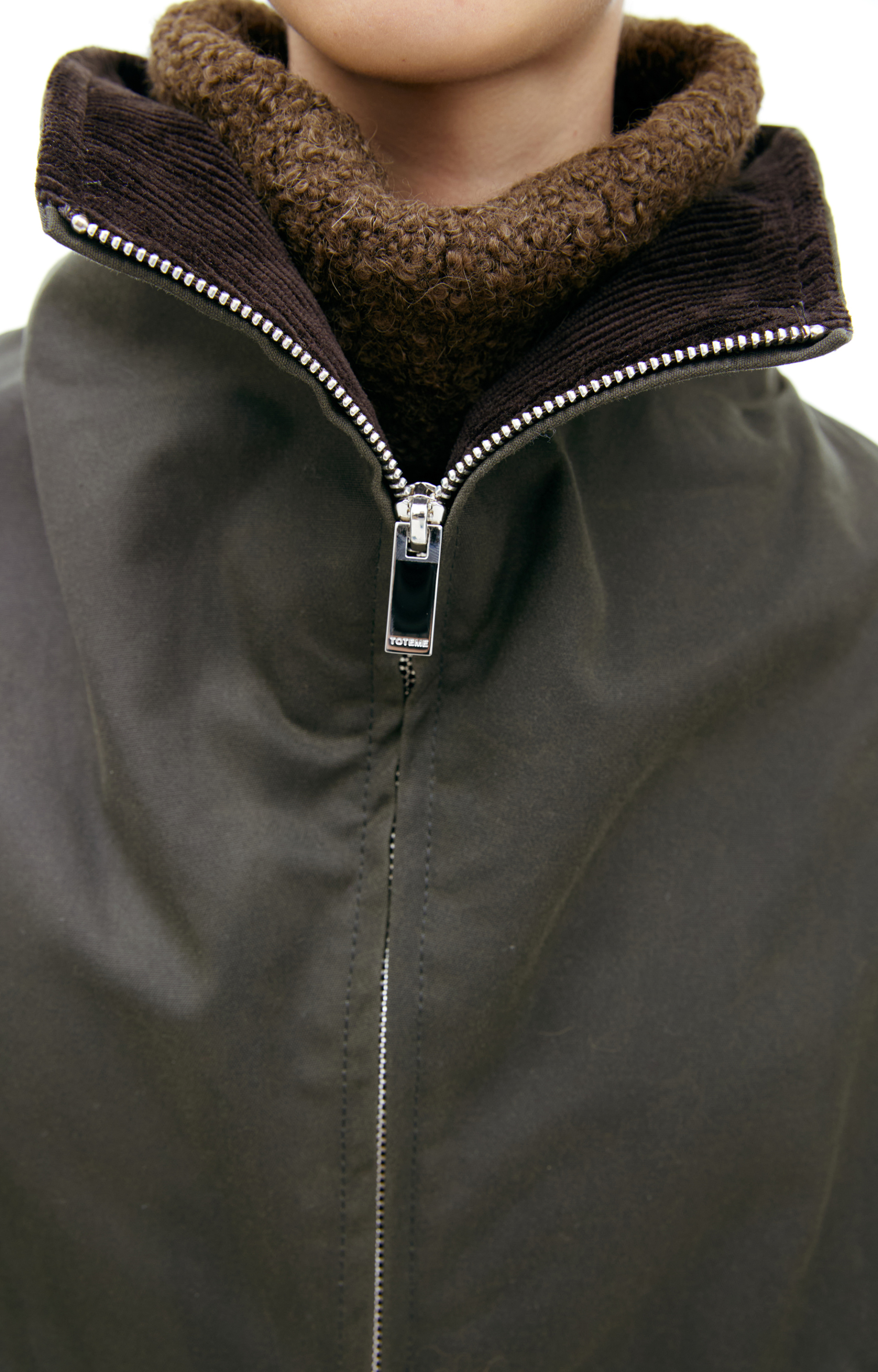 TOTEME Khaki zipper jacket