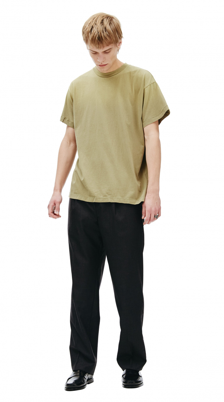 Buy Jil Sander men beige zip up short sleeve shirt for $720 online 